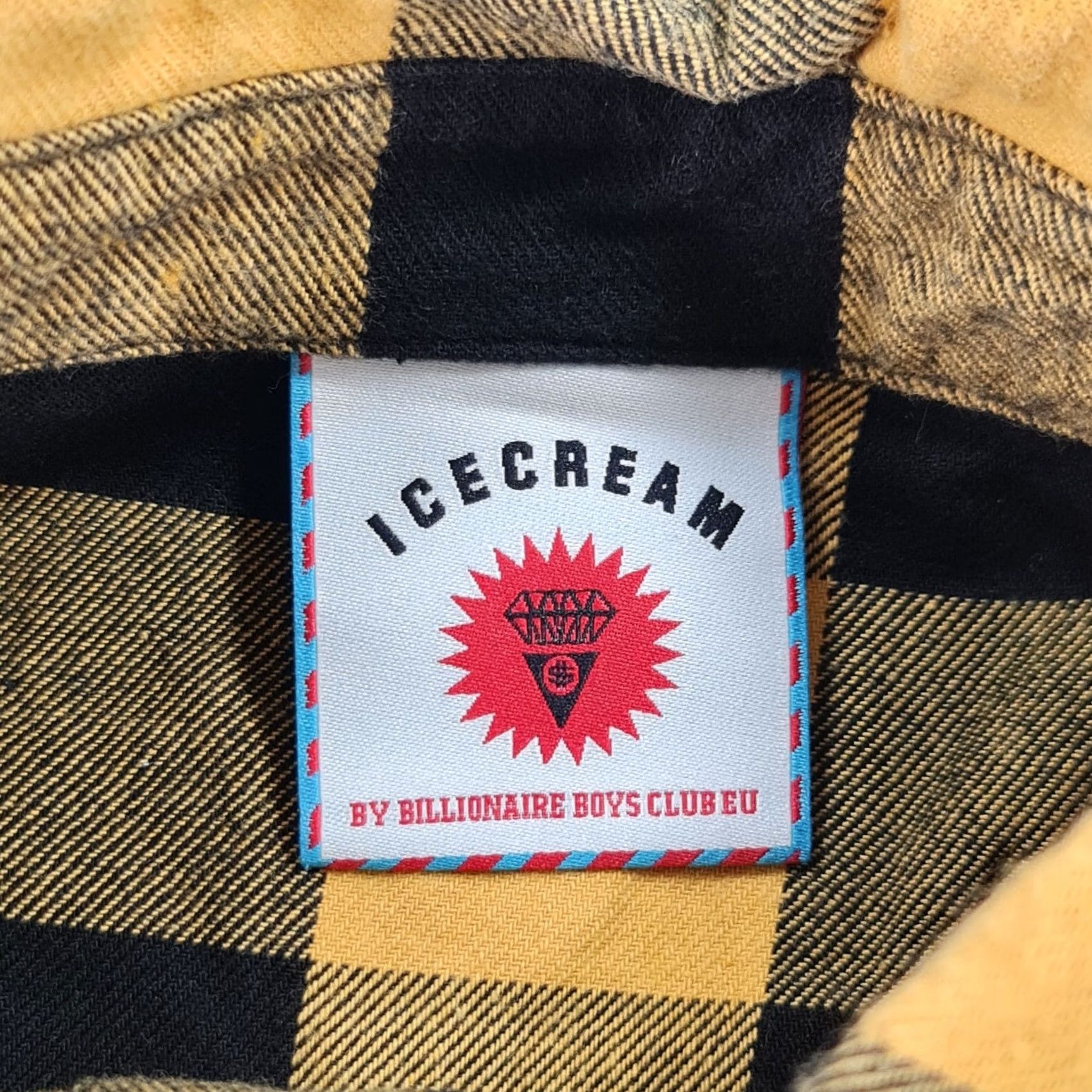 Vintage Icecream Mens Shirt Yellow Small Flannel Gingham Check Cotton Button Down Shirt Long Sleeve Collared Casual Pockets Button-Up Vintage No Size US S / EU 44-46 / 1 - 3 Thumbnail