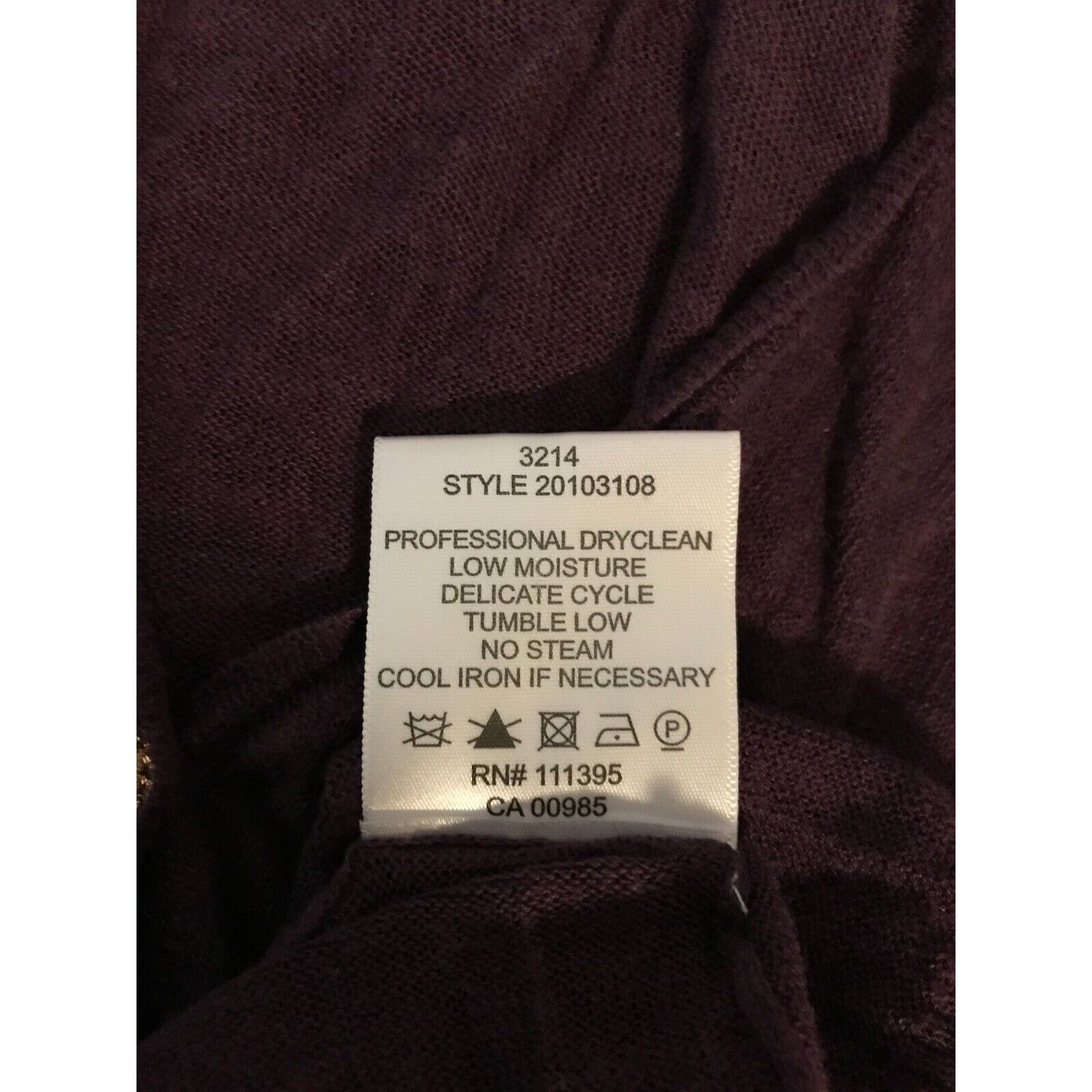 Tory Burch Tory Burch Purple Gold Button Front Linen Blend Cardigan Size S / US 4 / IT 40 - 9 Thumbnail