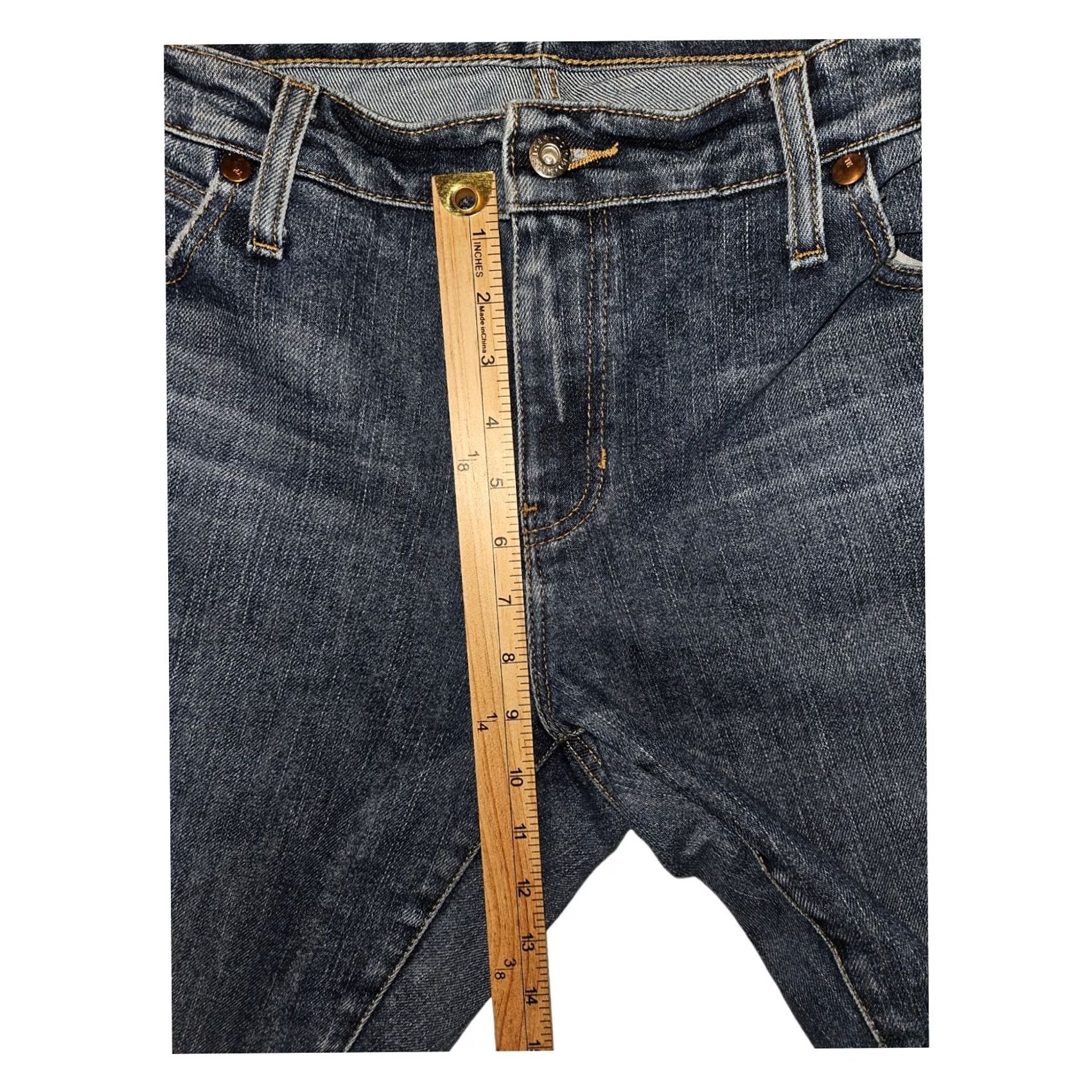 Tommy Hilfiger Vintage Tommy HIlfiger Jeans Womens 16 Boot Cut Blue Denim Embroidered Y2K Size 38" / US 16 / IT 52 - 7 Thumbnail