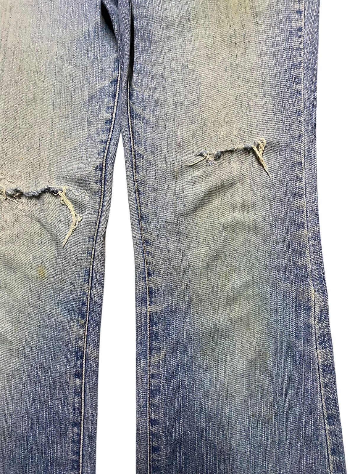 If Six Was Nine Vintage Japanese Brand Natural Garage Grunge Flare Jeans Size US 27 - 8 Thumbnail