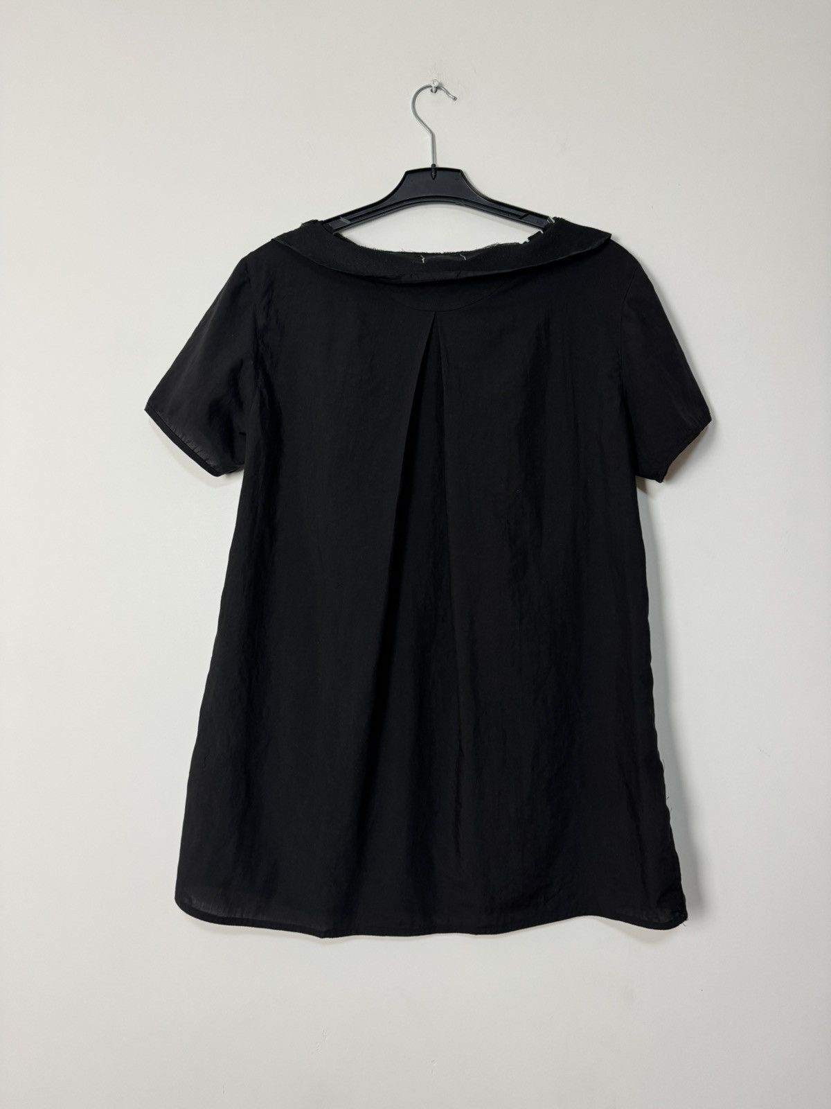 Acne Studios Vintage Acne Studios Black Avant Garde Frayed Collar Dress Size S / US 4 / IT 40 - 5 Thumbnail