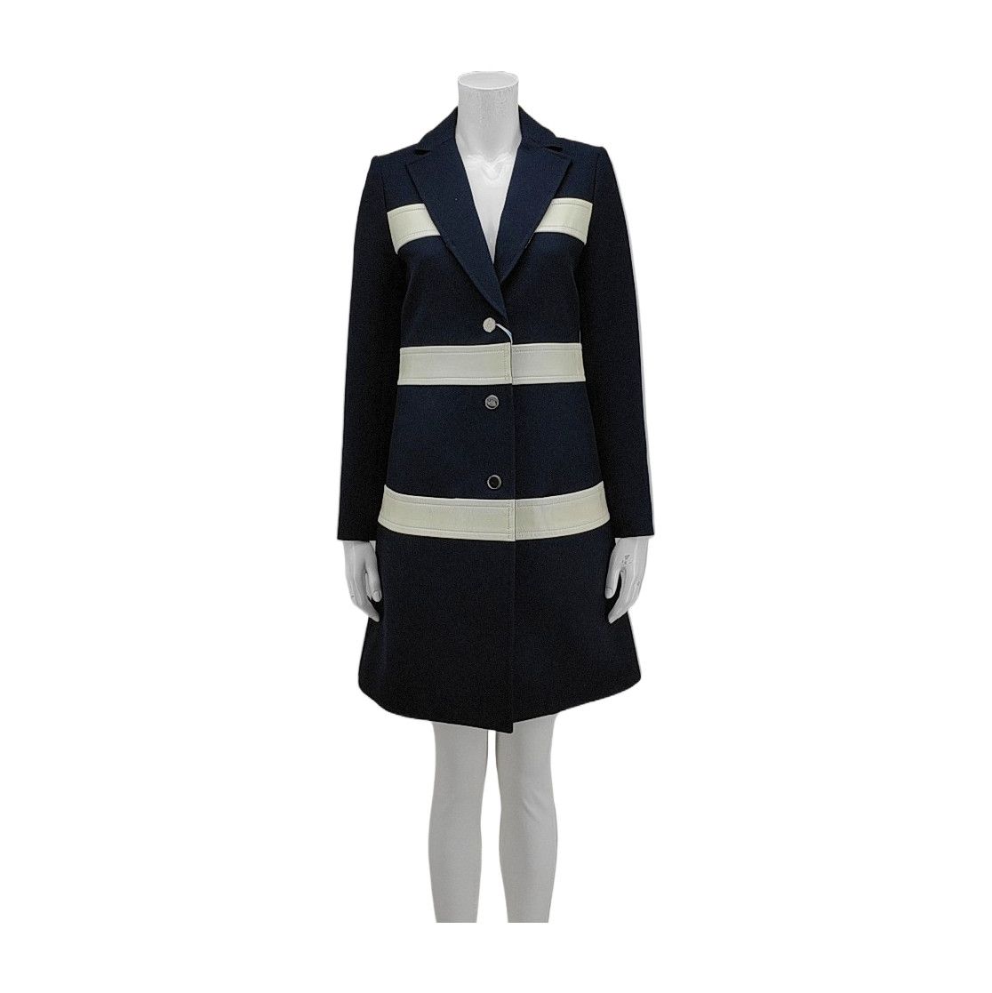 Louis Vuitton Louis Vuitton Wool Stripe Coat Size XS Size XS / US 0-2 / IT 36-38 - 1 Thumbnail