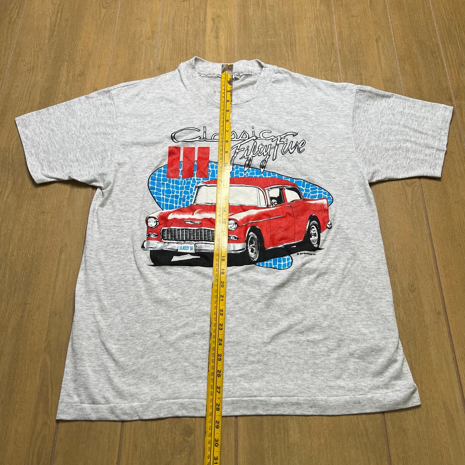 Vintage Vintage 90s Chevrolet Bel Air graphic T-shirt Men Sz M/L Size US L / EU 52-54 / 3 - 5 Thumbnail