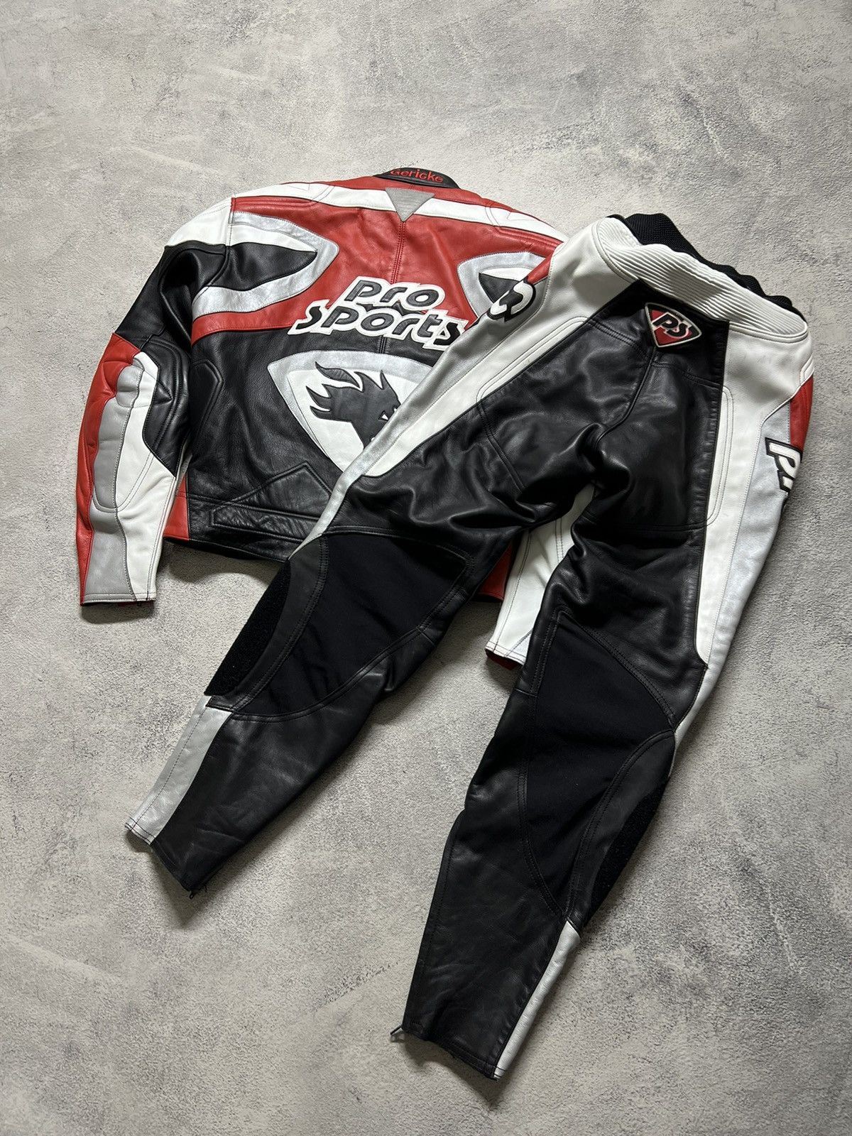 Hein Gericke Vintage ProSports Racing Moto Leather Suit Jacket+Pants 90’s Size US L / EU 52-54 / 3 - 5 Thumbnail
