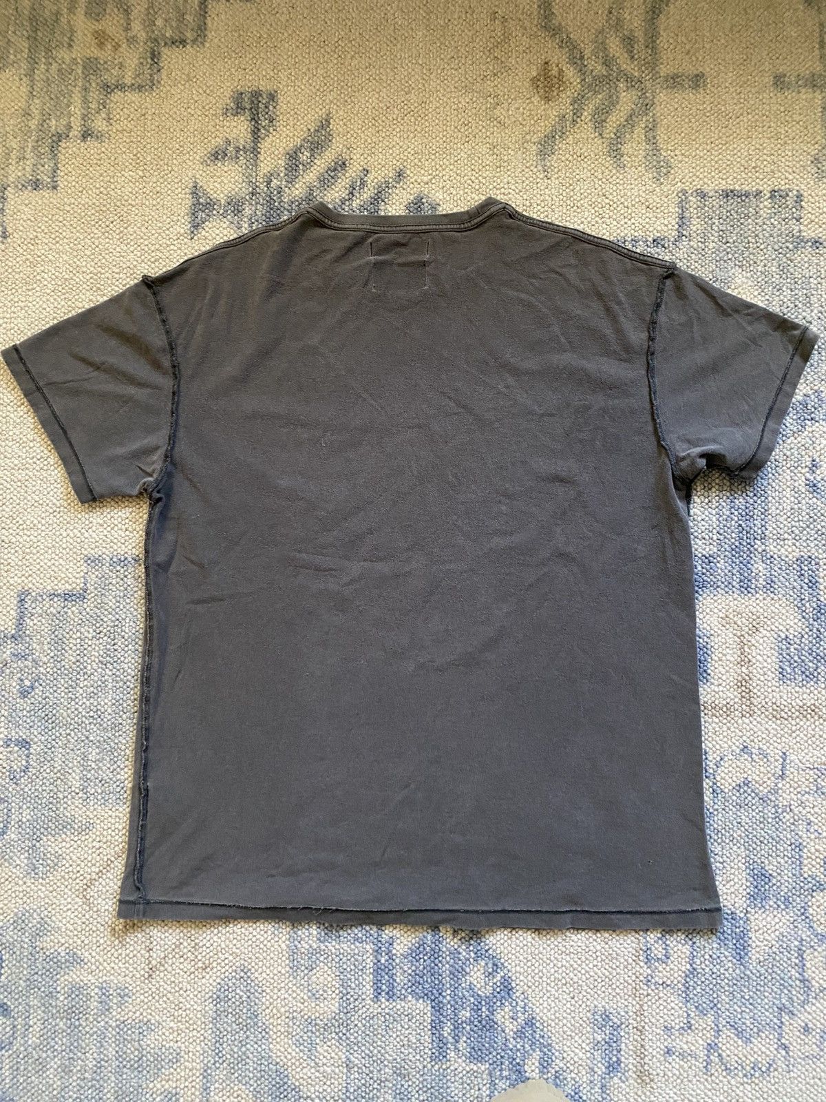 Purple Brand Purple brand washed black inside out tee Sz L Size US L / EU 52-54 / 3 - 3 Thumbnail