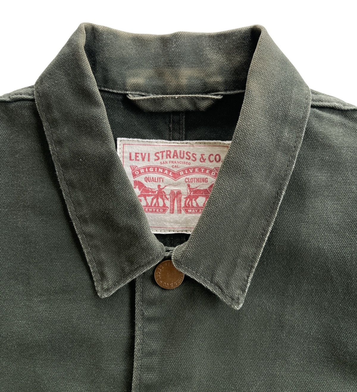 Levi's Vintage Clothing Levis Engineers Worker Chore Canvas Jacket Size US M / EU 48-50 / 2 - 6 Thumbnail