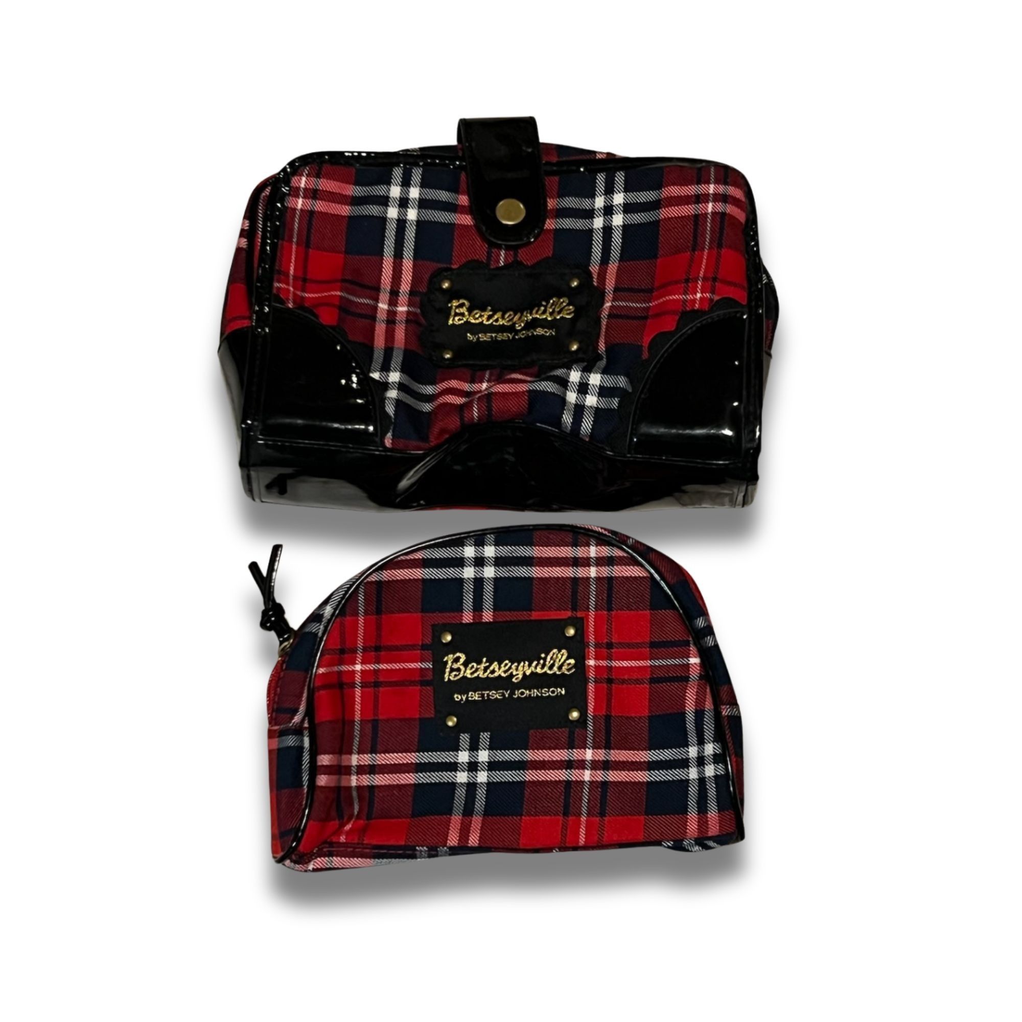 Betsey Johnson Betseyville By Betsey Johnson Plaid Pouch & Wallet Set With Size ONE SIZE - 2 Thumbnail