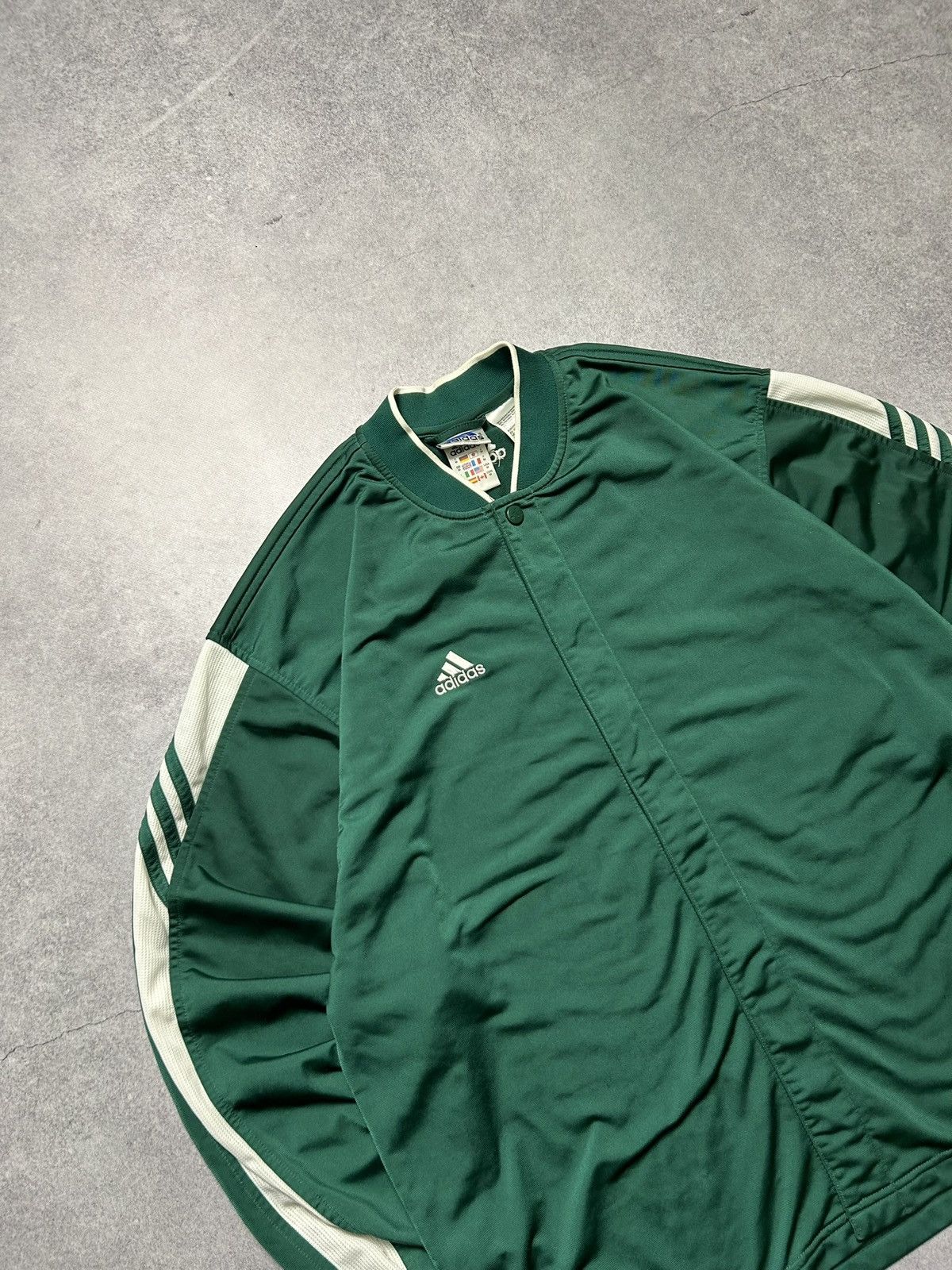 Adidas Vintage 90’s Adidas Small Logo Snap Button Up Sweatshirt Y2K Size US M / EU 48-50 / 2 - 2 Thumbnail