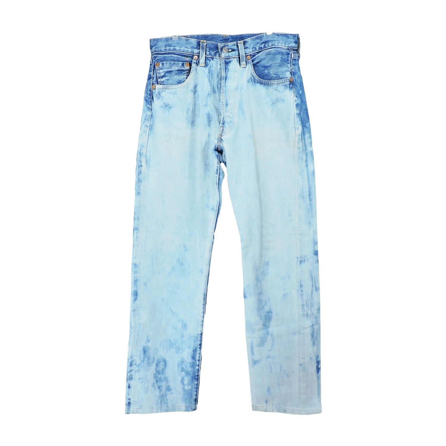 LEVI'S 501 XX BIG E SELVEDGE WASHED DENIM LONG PANTS