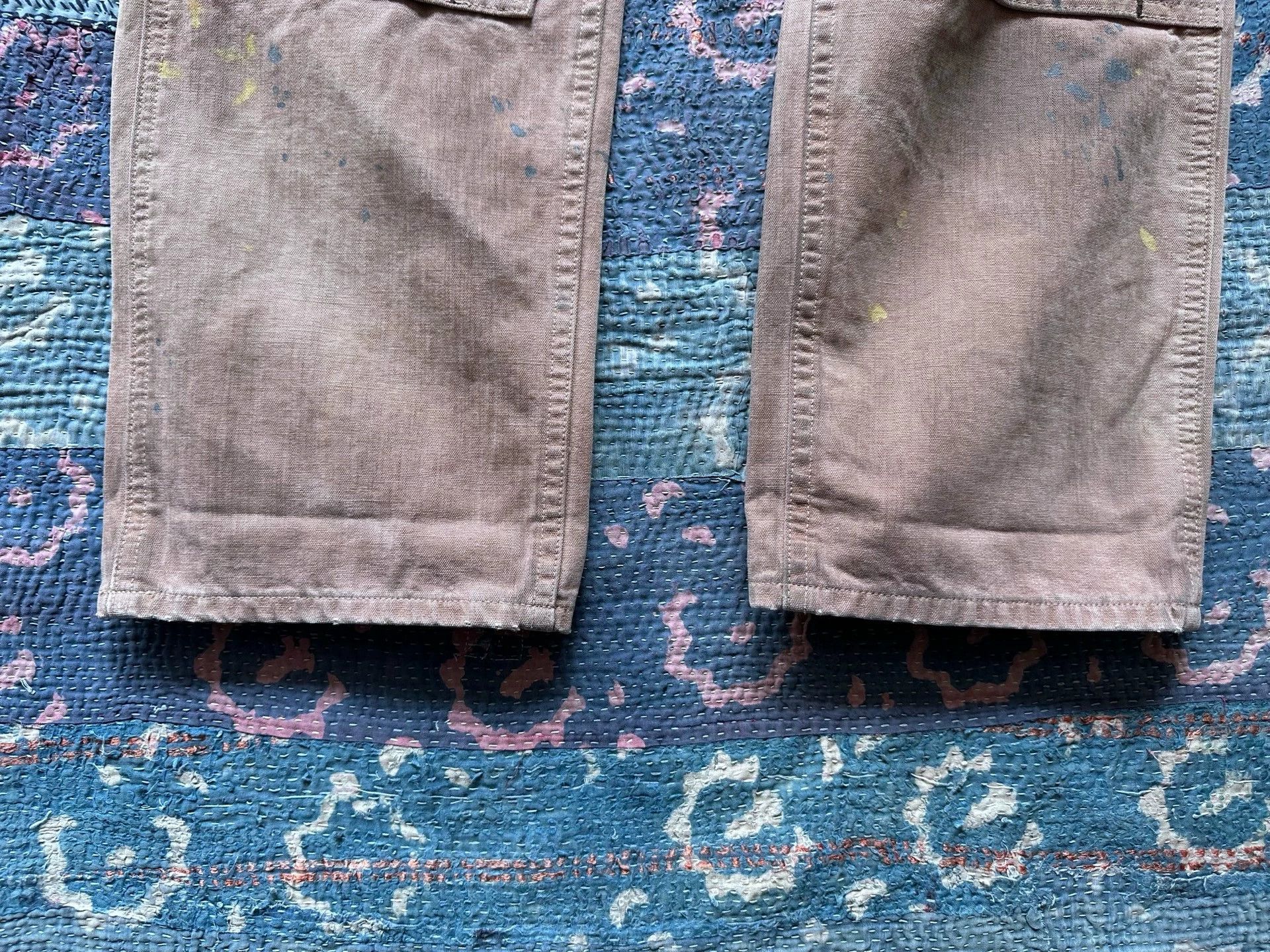 RRL Ralph Lauren RRL Washed Distressed Knee 30x32 Chic Cuffed Pants Size US 30 / EU 46 - 6 Thumbnail