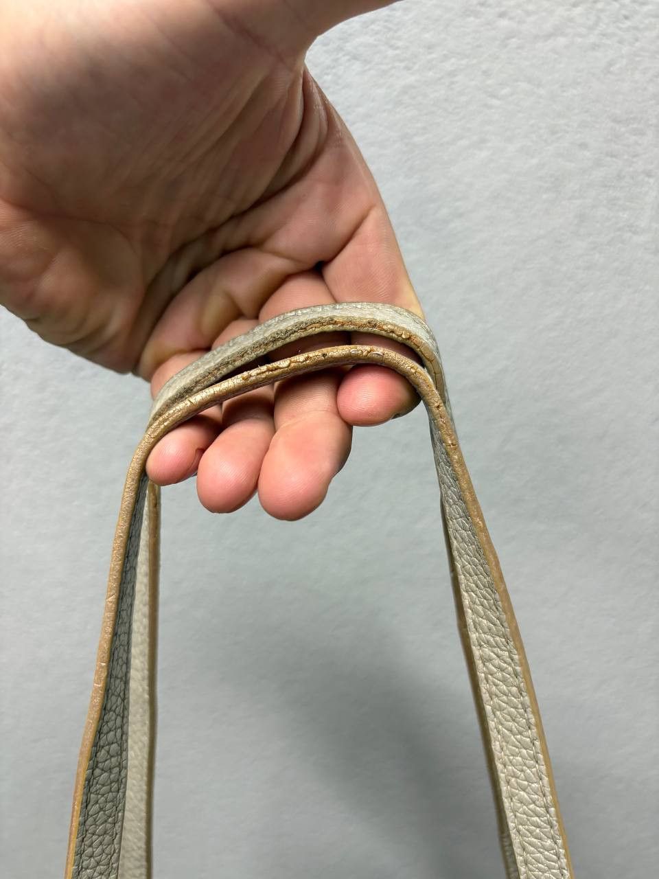 Tory Burch Tory Burch Metallic Grey Leather Perry Tote Size ONE SIZE - 8 Thumbnail