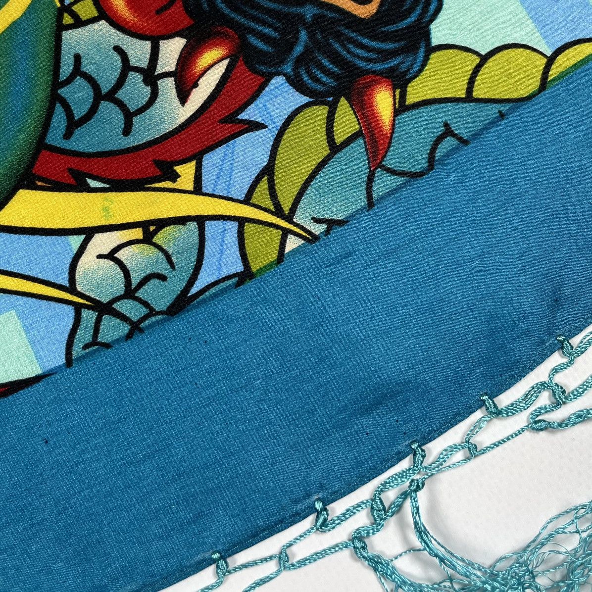 Ed Hardy Ed Hardy Christian Audigier Silk Scarf “Death or glory “ Size ONE SIZE - 19 Thumbnail