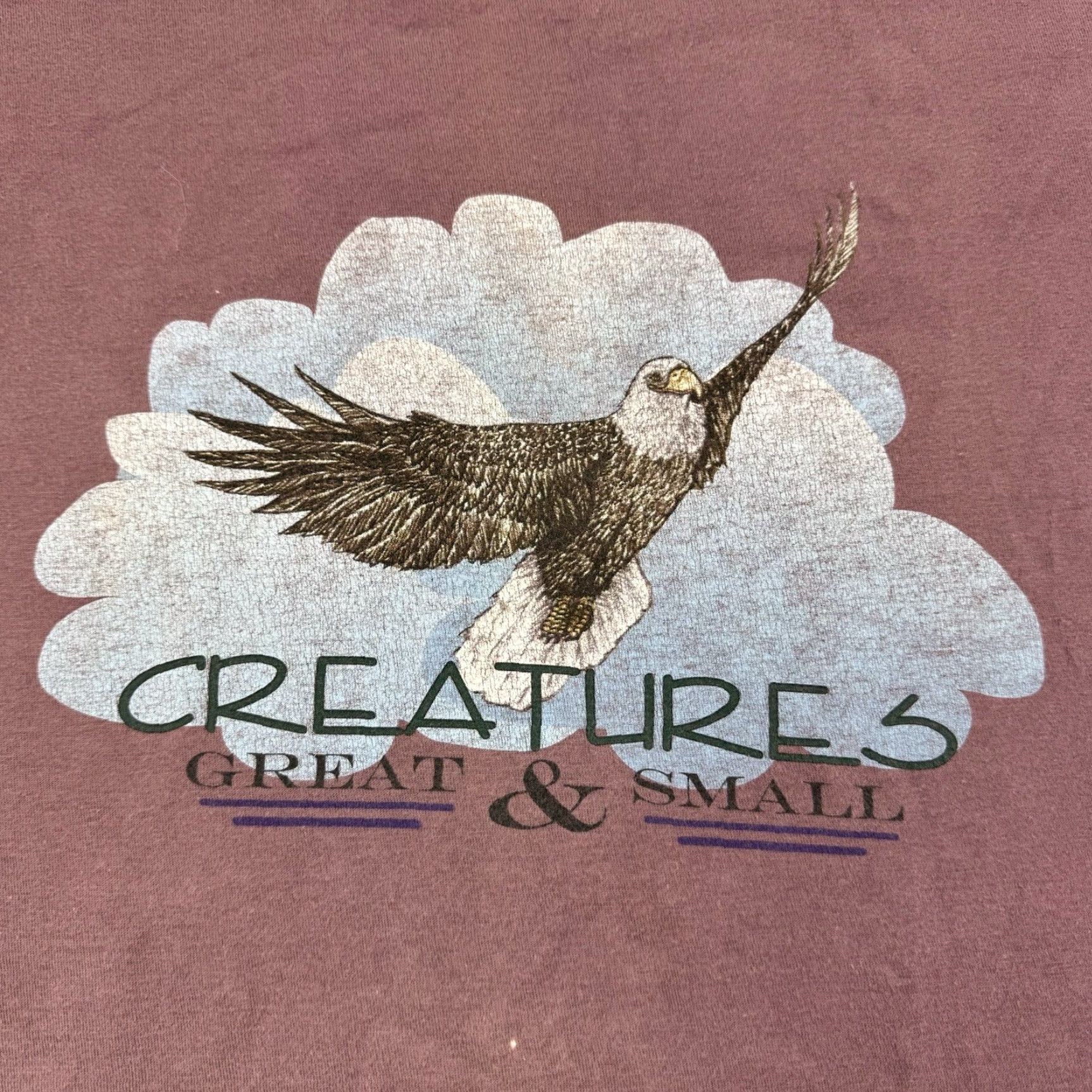 Vintage VINTAGE Eagle T Shirt Adult Large Red Nature Animal Bird Graphic Tee Creatures Size US L / EU 52-54 / 3 - 2 Thumbnail