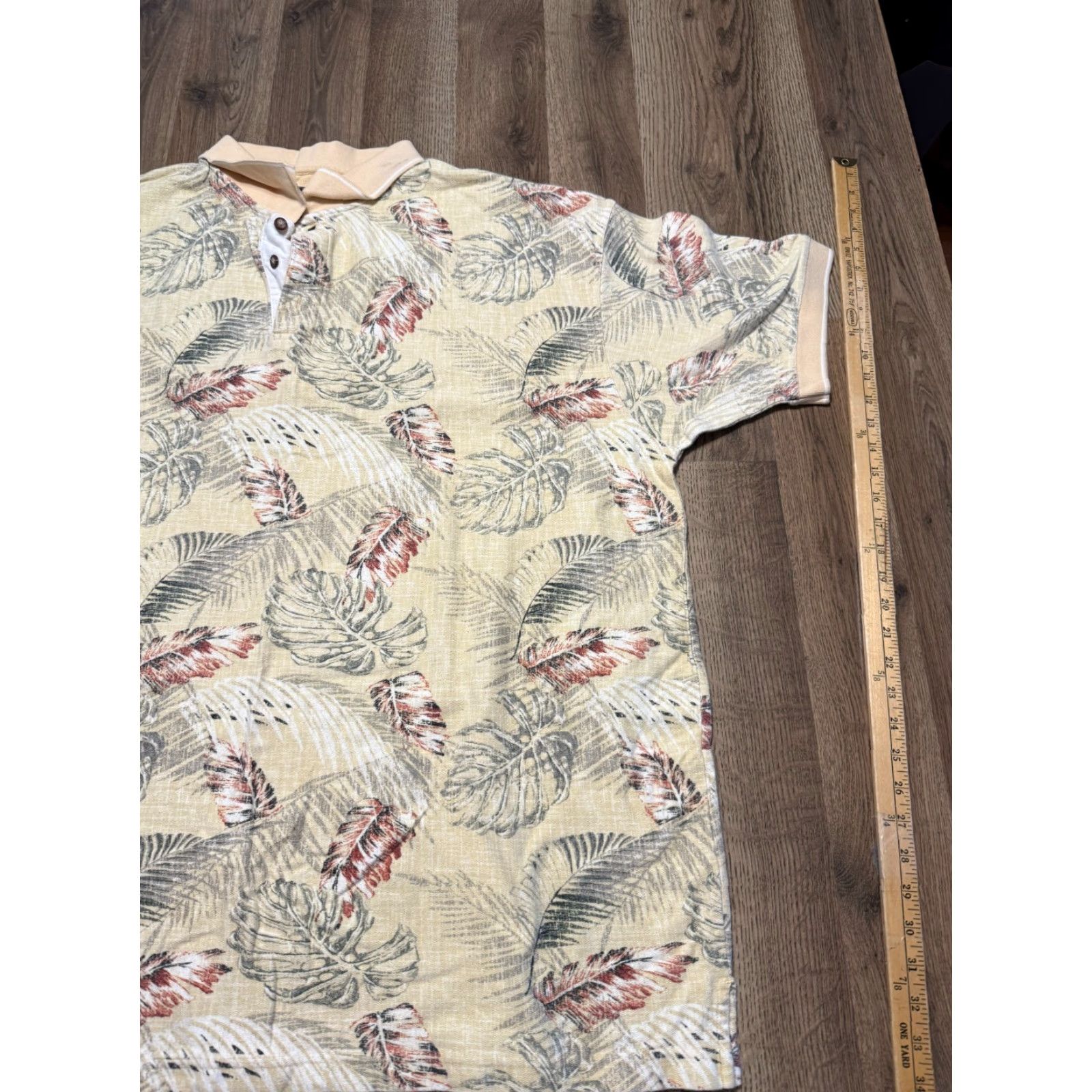 Vintage Knights Polo Men's 3XLT Short Sleeve Graphic Print Yellow Green Red Polo Shirt Casual Golf 3XLT Mens Size US XXL / EU 58 / 5 - 3 Thumbnail