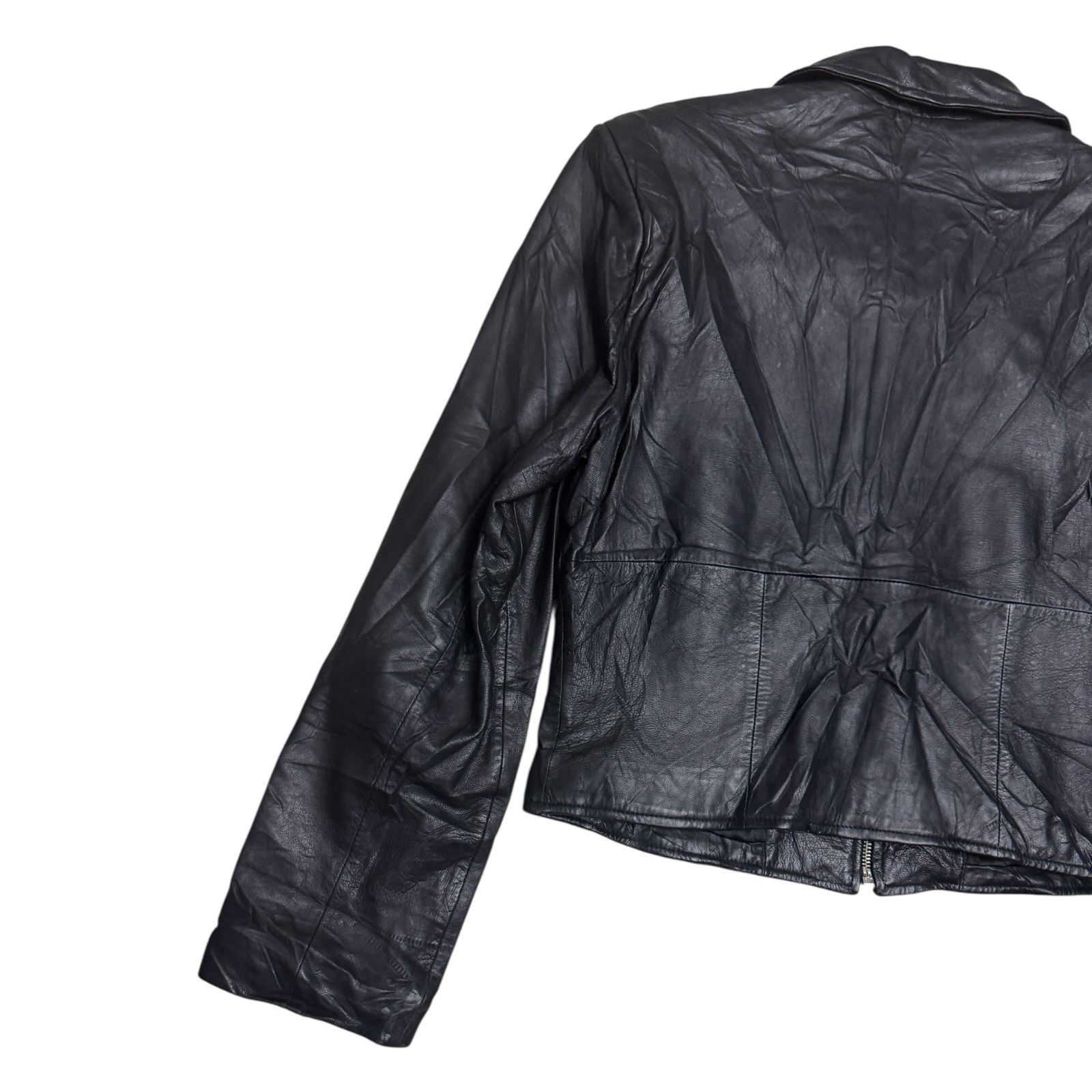 Wilsons Leather WILSONS LEATHER PELLE STUDIO Cropped Designer Jacket Large Size L / US 10 / IT 46 - 6 Thumbnail