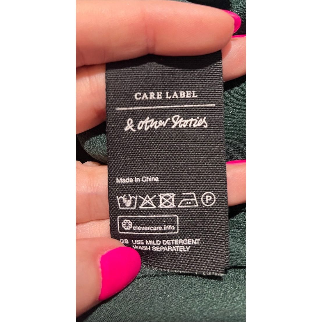 & Other Stories & Other Stories 100% Silk Forest Green Dress Pockets SZ 4 Size S / US 4 / IT 40 - 9 Thumbnail