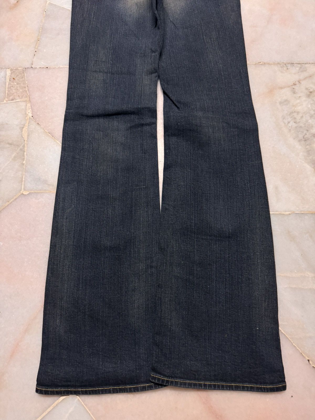 Tornado Mart VINTAGE 2000s GEORGIA BELL BOTTOM BOOTCUT MUD-WASHED Size US 28 / EU 44 - 9 Thumbnail