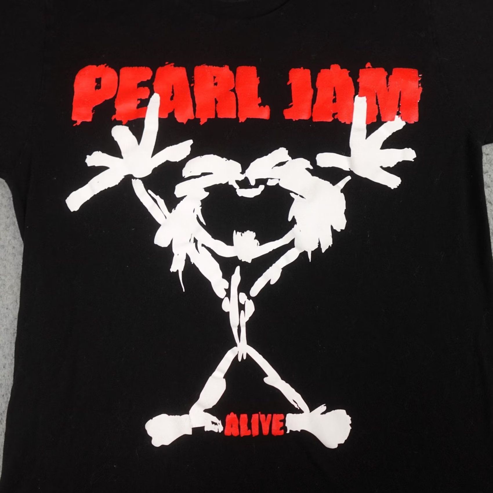 Tultex Pearl Jam Shirt Mens Medium Black Alive Stickman Tour Setlist Band Tee Concert Shirt Mens Black Size US M / EU 48-50 / 2 - 7 Thumbnail