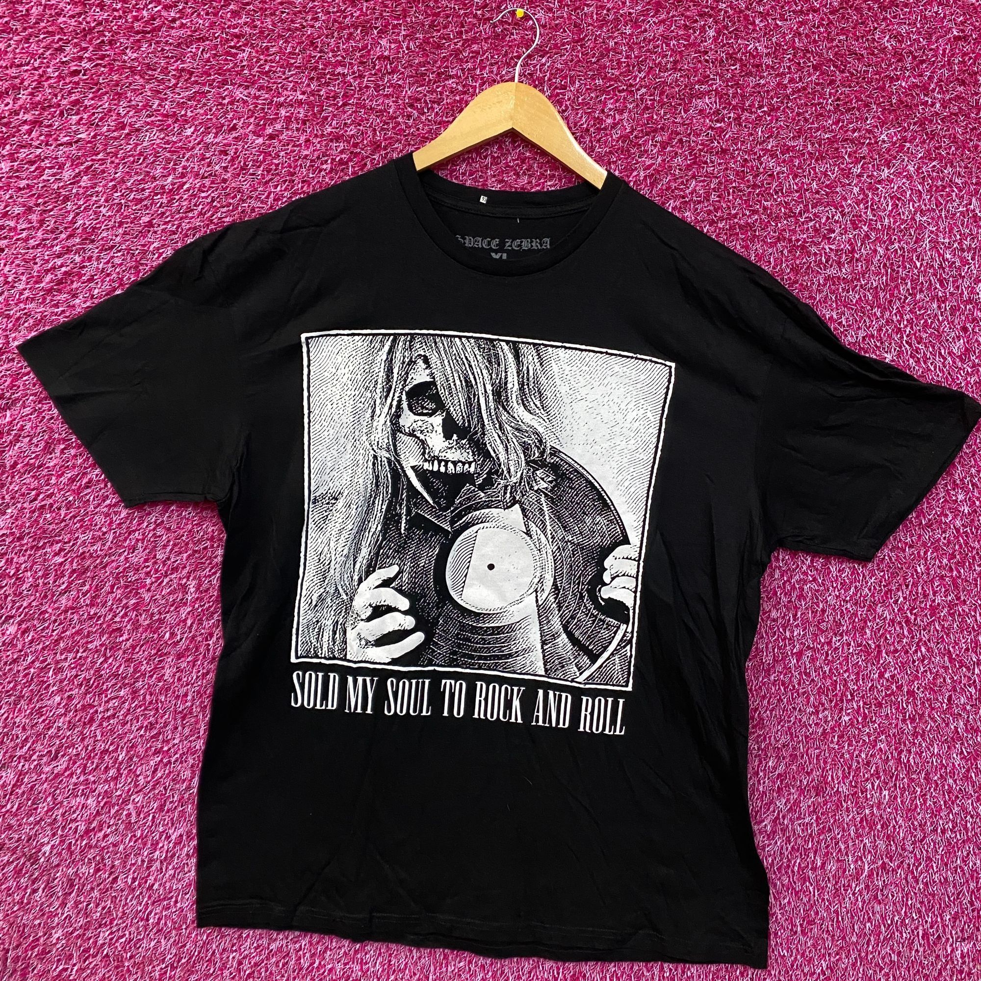 Band Tees Space Zebra Sold My Soul Graphic Design T-Shirt XL Size US XL / EU 56 / 4 - 3 Thumbnail