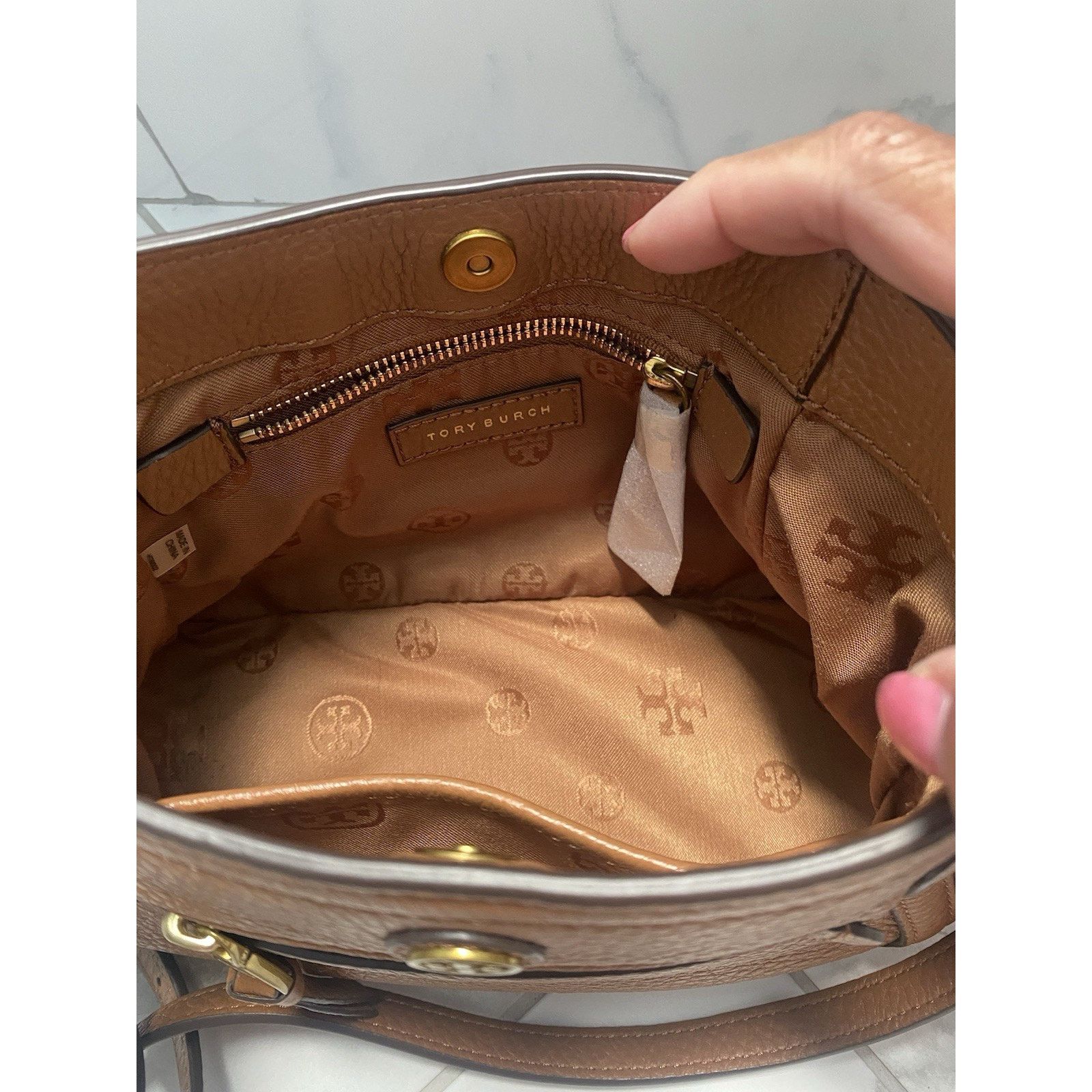 Tory Burch Tory Burch Frances Mini Vintage Camel Shoulder/Crossbody Size ONE SIZE - 5 Thumbnail