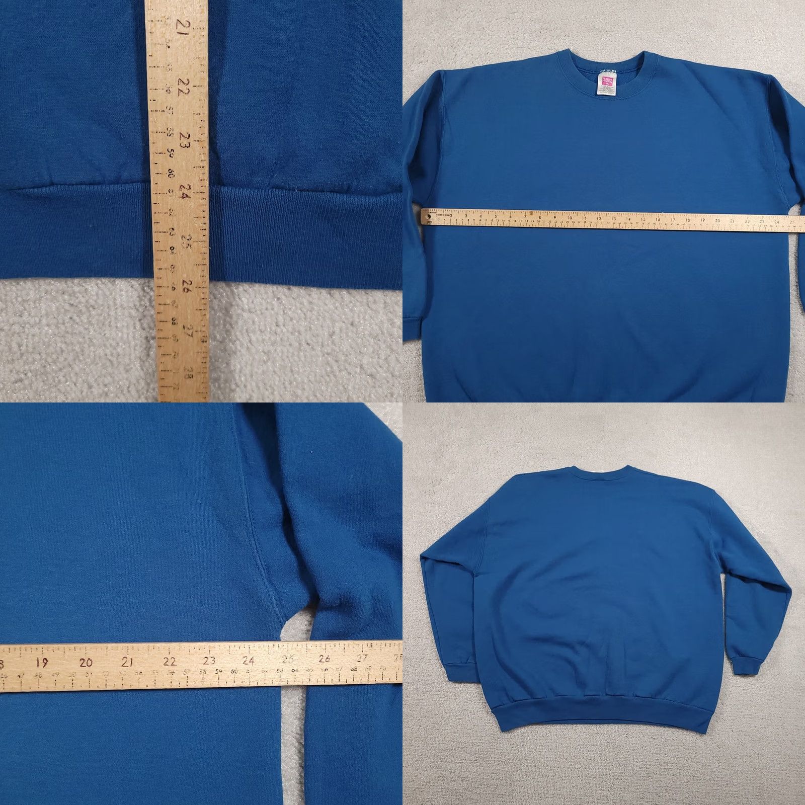 Hanes Hanes Her Way Sweatshirt Womens XL Blue Crewneck Pullover 90s Kang? Size XL / US 12-14 / IT 48-50 - 8 Thumbnail