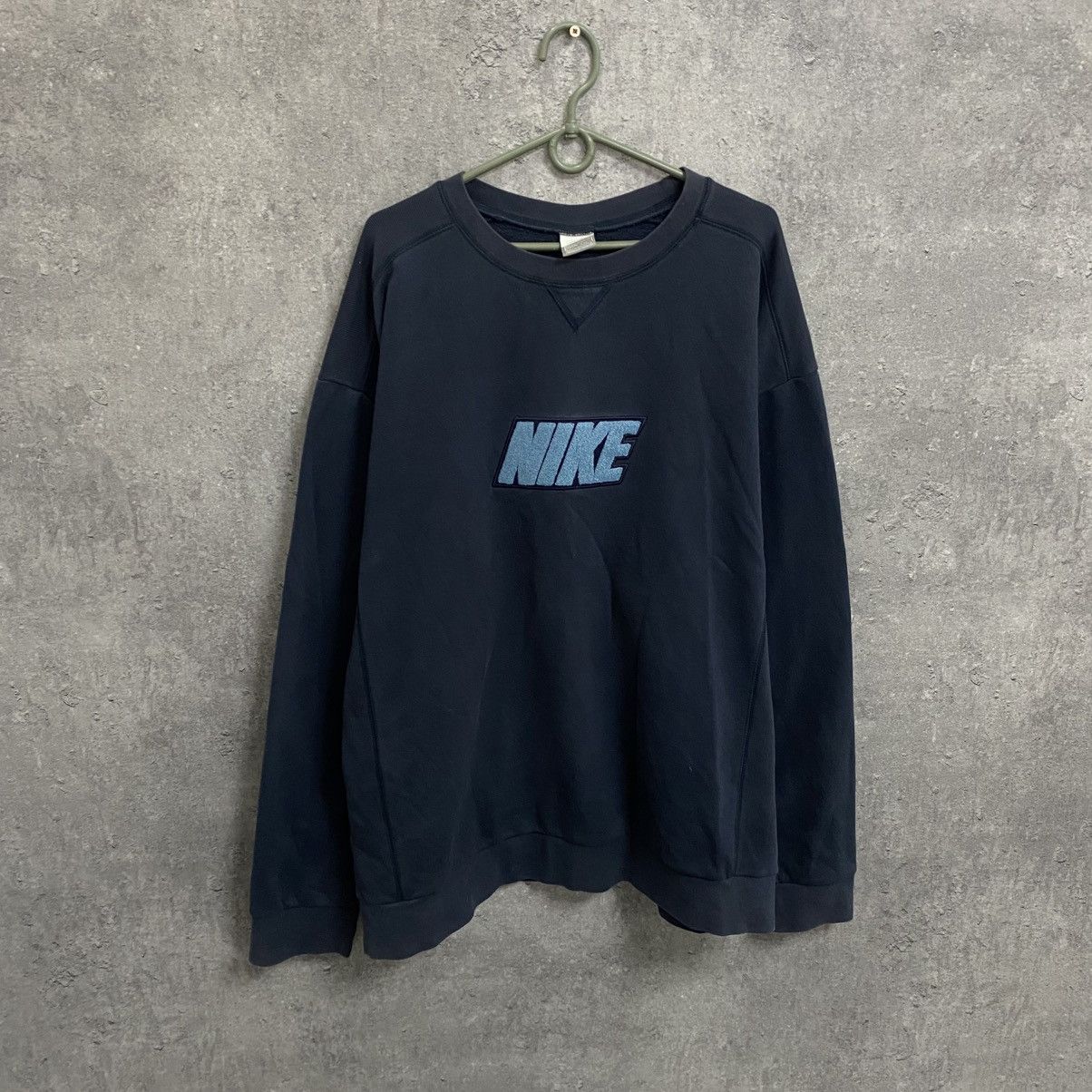 Nike Vintage Nike Sweatshirt Big Central Logo Swoosh Y2k Size US XXL / EU 58 / 5 - 1 Thumbnail