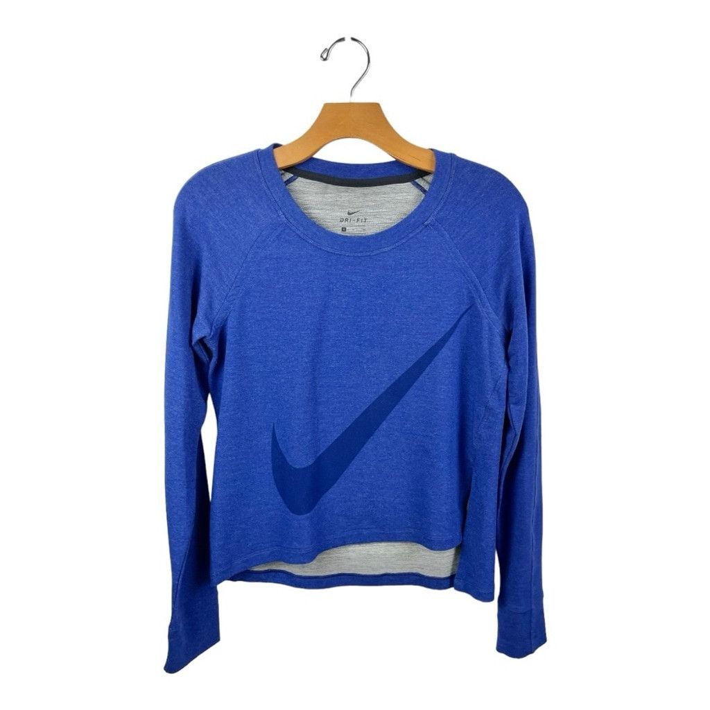 Nike Nike Big Swoosh Blue Performance Sweatshirt Size S Size S / US 4 / IT 40 - 7 Thumbnail