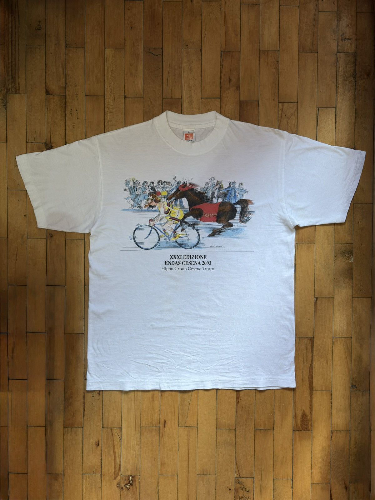 Hanes Vintage 2003 Hanes tag Graphic T-Shirt Size US L / EU 52-54 / 3 - 2 Thumbnail