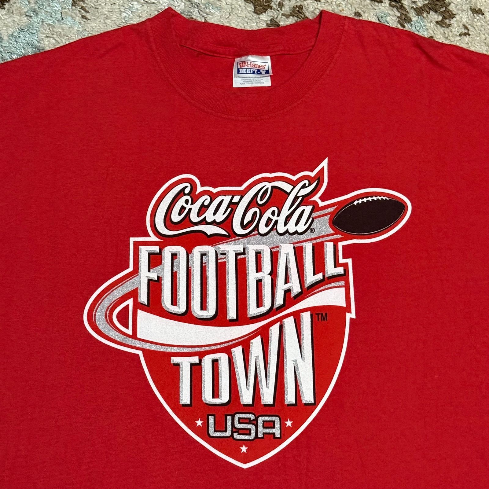 Hanes 90s Coca Cola Atlanta Falcons Shirt XL Football Retro Logo Size US XL / EU 56 / 4 - 1 Thumbnail