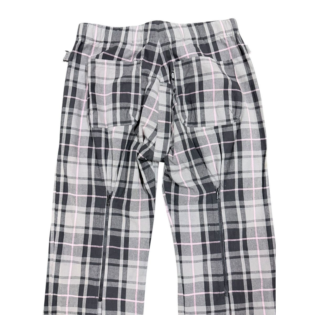 Montage Vtg🔥Montage Zipper Fatigue Pocket Tartan Pants Size US 33 - 10 Thumbnail