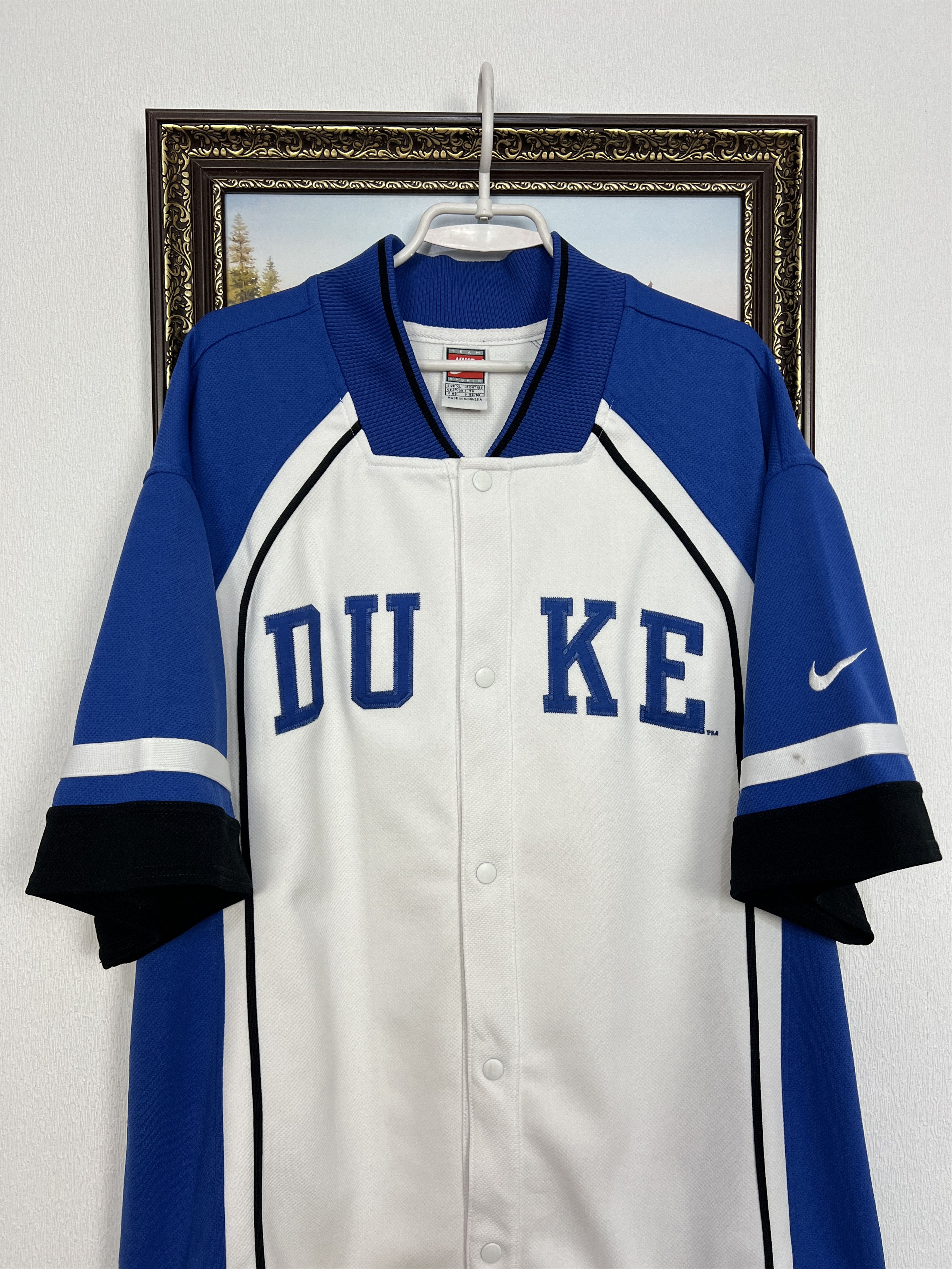 Nike DUKE University NCAA Basketball Warm Up Shooting Jersey Size US XL / EU 56 / 4 - 2 Thumbnail