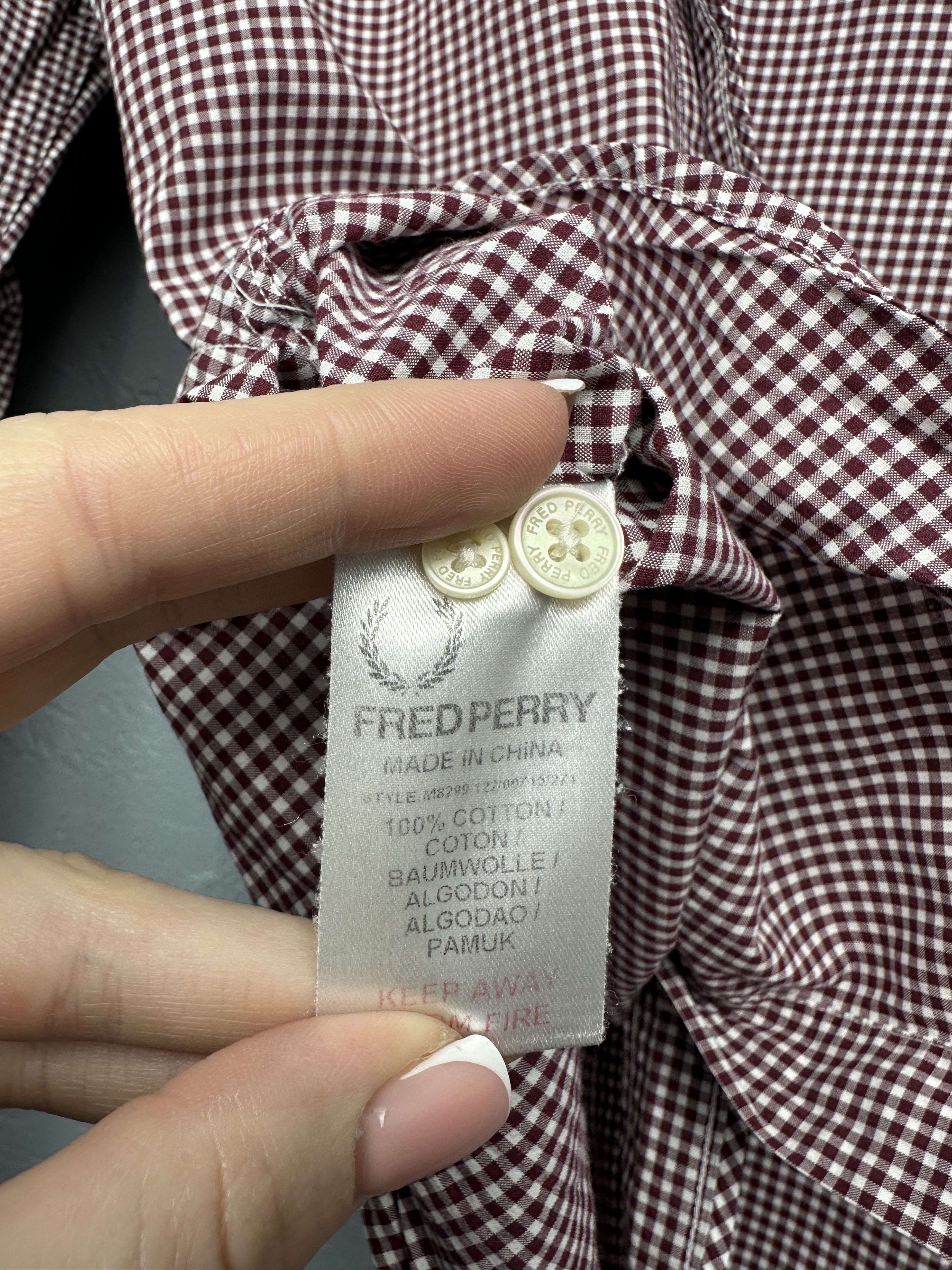 Fred Perry × Vintage Fred Perry Vintage Mens Long Sleeve Shirt Size US S / EU 44-46 / 1 - 5 Thumbnail