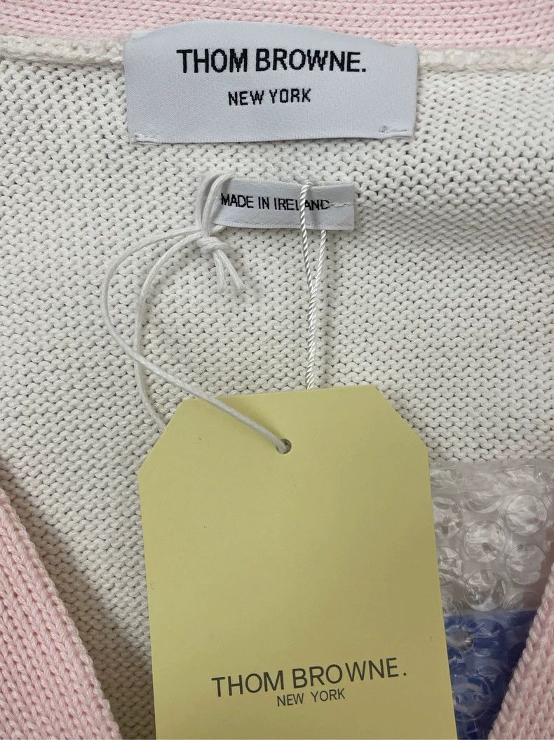 Thom Browne Thom Browne White puffed knit cardigan Size US L / EU 52-54 / 3 - 6 Thumbnail