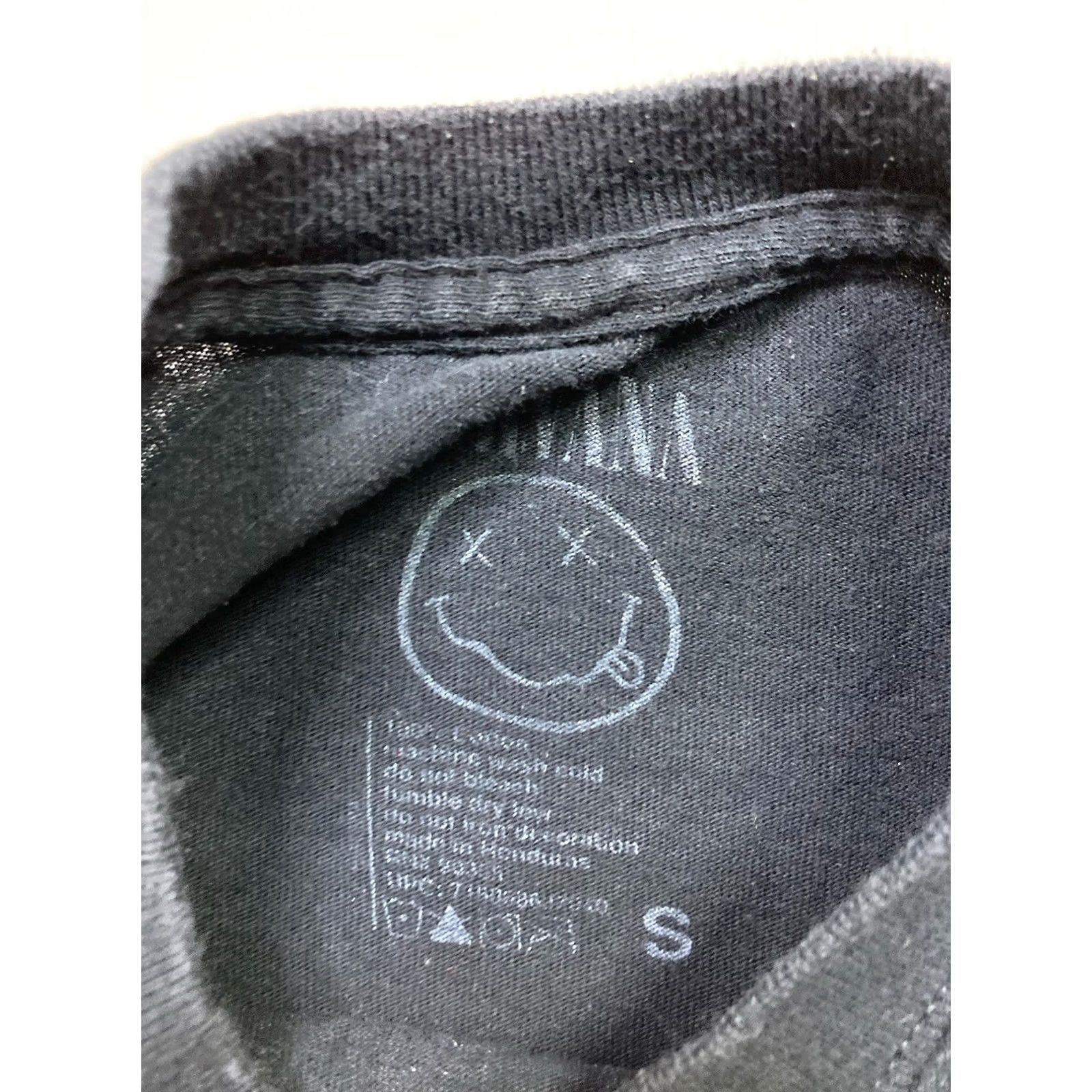 Logo 7 Nirvana T-Shirt Woman Small Black Short Sleeve Crew Neck Pullover Music Casual Size S / US 4 / IT 40 - 4 Thumbnail
