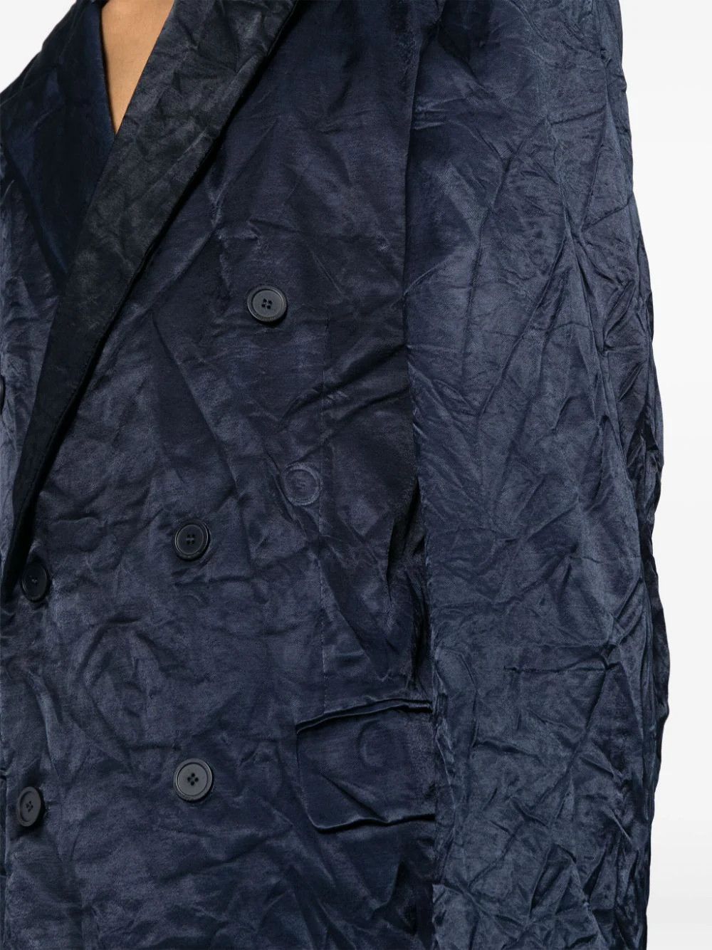 Balenciaga o1srvl11e1124 Dup / Steroid DB Jacket in Navy Size US L / EU 52-54 / 3 - 4 Thumbnail