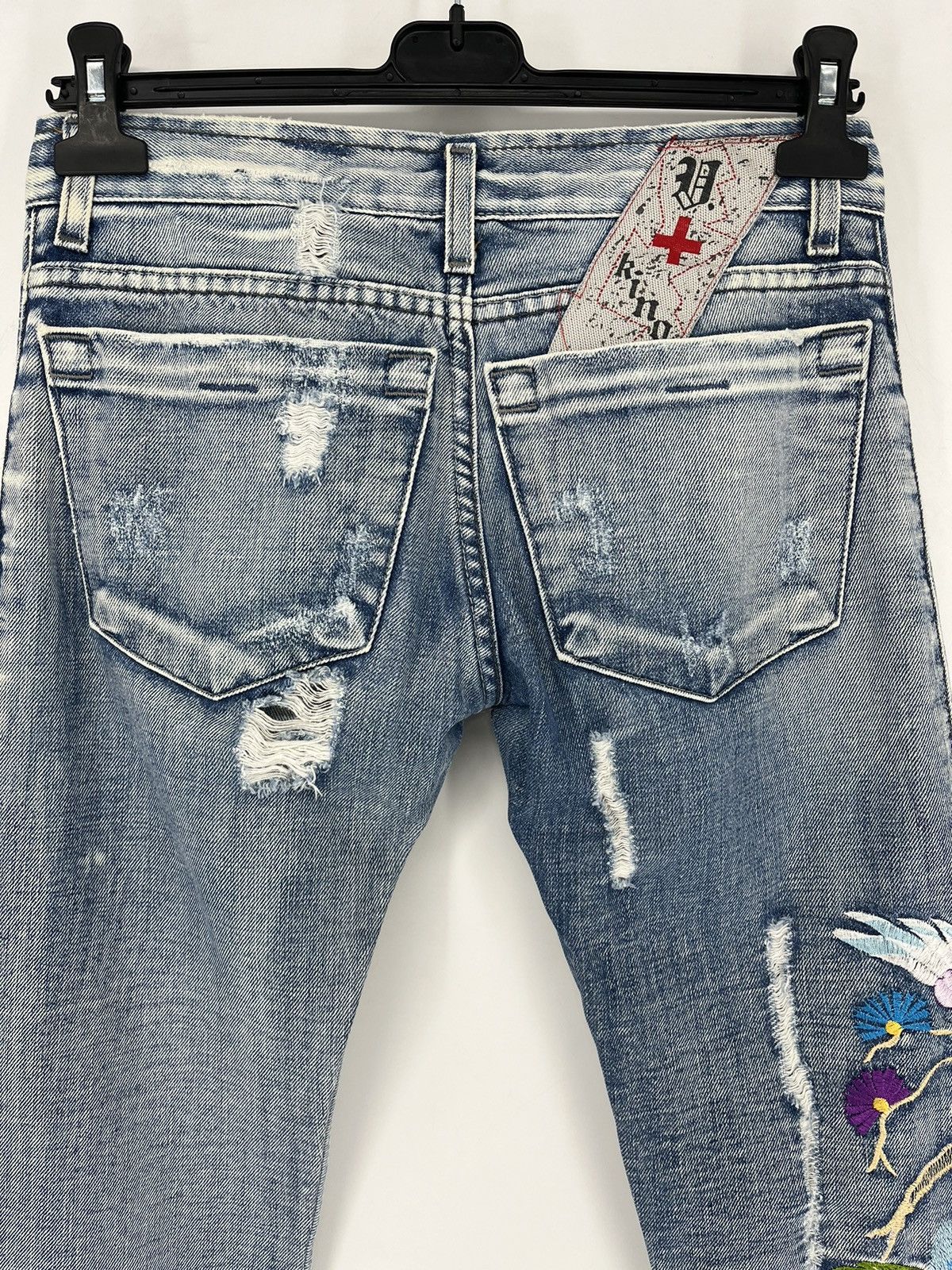 Vintage Rare Men's Jeans With Embroidered Flowers Japanese Brand Size US 28 / EU 44 - 11 Thumbnail