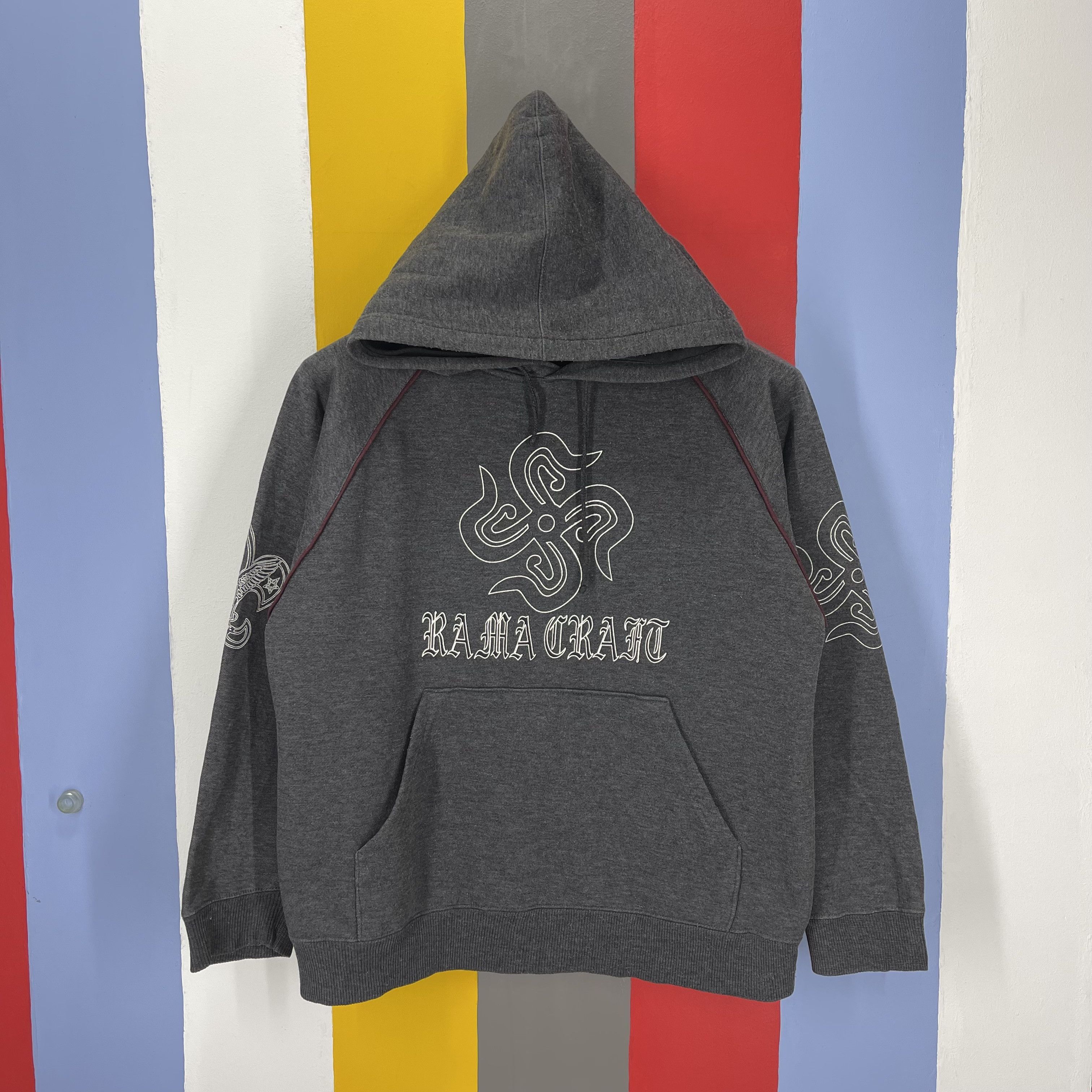 Japanese Brand RAMA CRAFT Hoodie Pullover #1383/AV Size US M / EU 48-50 / 2 - 1 Thumbnail