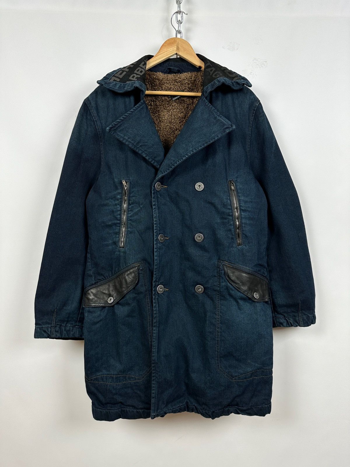 Diesel Vintage Diesel Denim Double Breasted Sherpa Coat Jacket Size US L / EU 52-54 / 3 - 1 Thumbnail