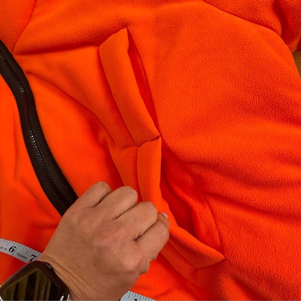 Free People FP MOVEMENT Free People Neon Orange Puffer Fleece Jacket L Size L / US 10 / IT 46 - 16 Thumbnail