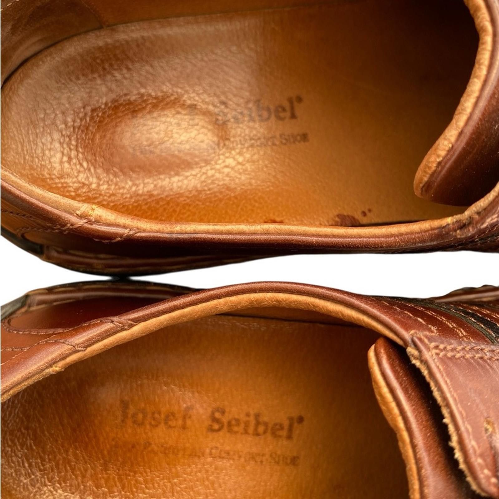 JOSEF SEIBAL Josef Seibel Brown Leather Oxfords Classic Lace-Up Design Size US 12 / EU 45 - 3 Thumbnail