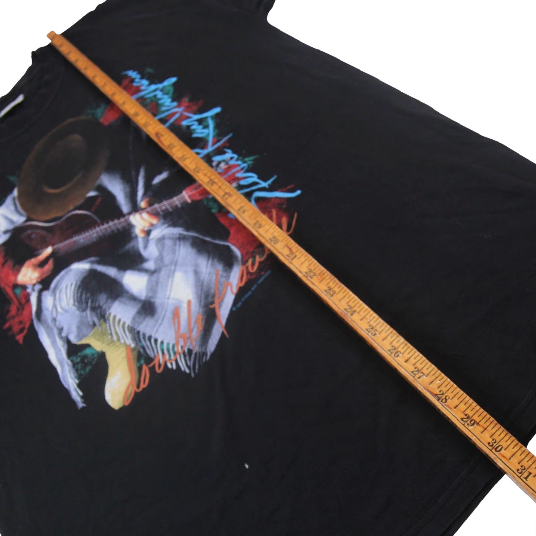 Vintage VINTAGE Stevie Ray Vaughan Double Trouble Graphic T shirt XL Men Black 1989 Shirt Mens Size US XL / EU 56 / 4 - 4 Thumbnail