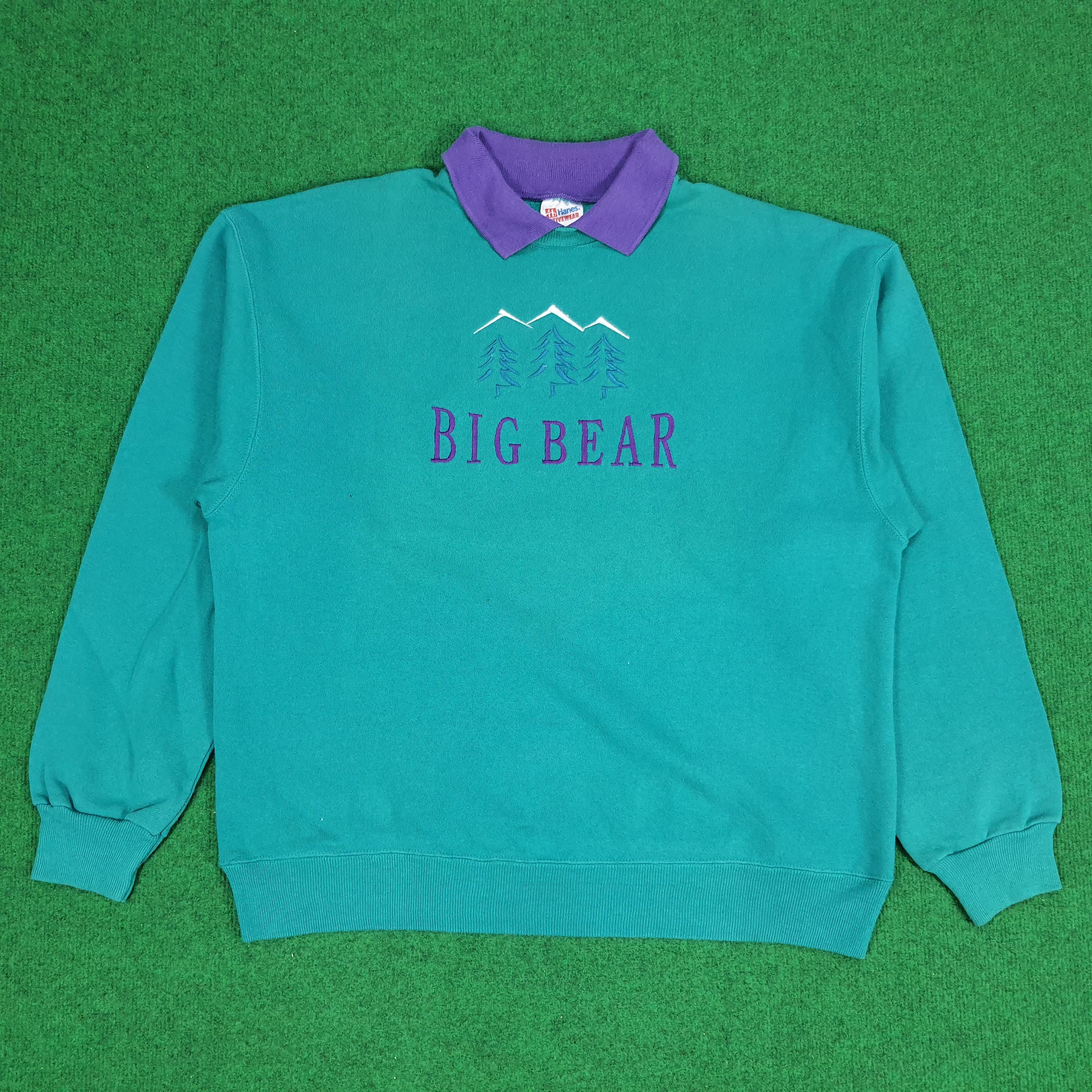 Vintage Vintage BIG BEAR Spell Out Embroidery Outdoor Sweatshirt Size US L / EU 52-54 / 3 - 1 Thumbnail