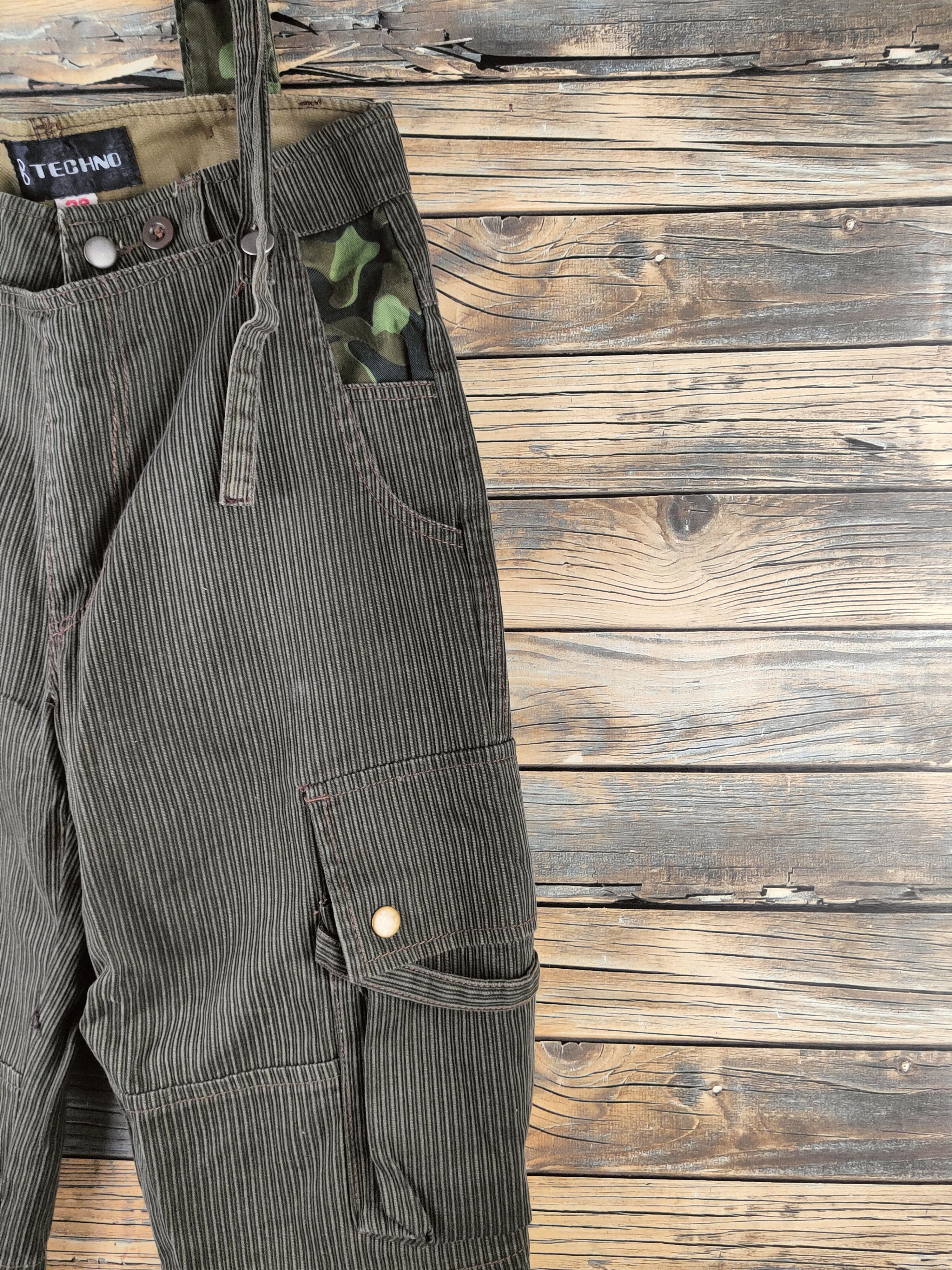 Japanese Brand D Techno Brown Sleeveless Jumpsuit Adjustable Straps #S2938 Size US 29 - 9 Thumbnail