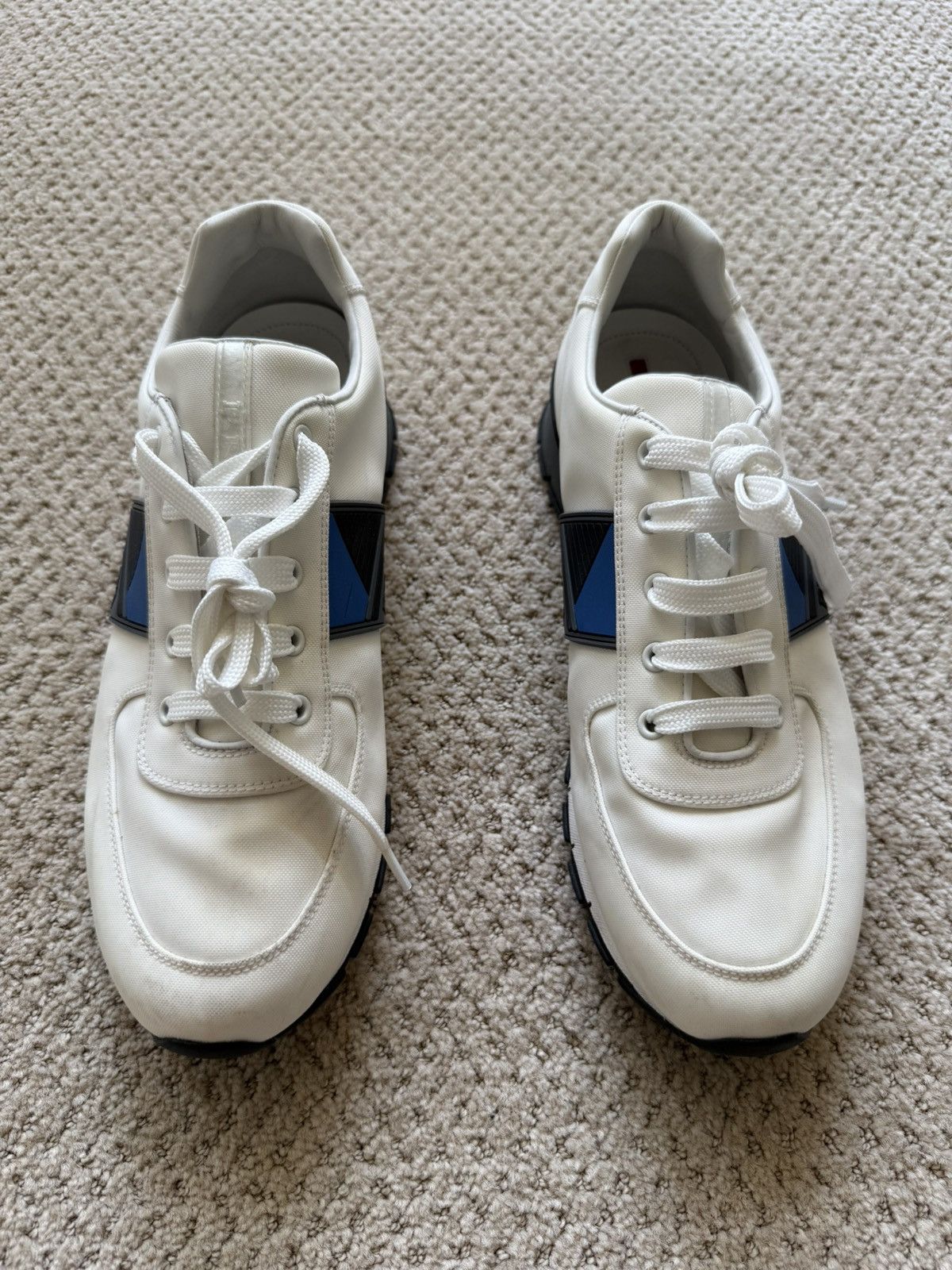 Prada ****RARE PRADA MATCH RACE NYLON LEATHER SNEAKERS Size US 10 / EU 43 - 2 Thumbnail