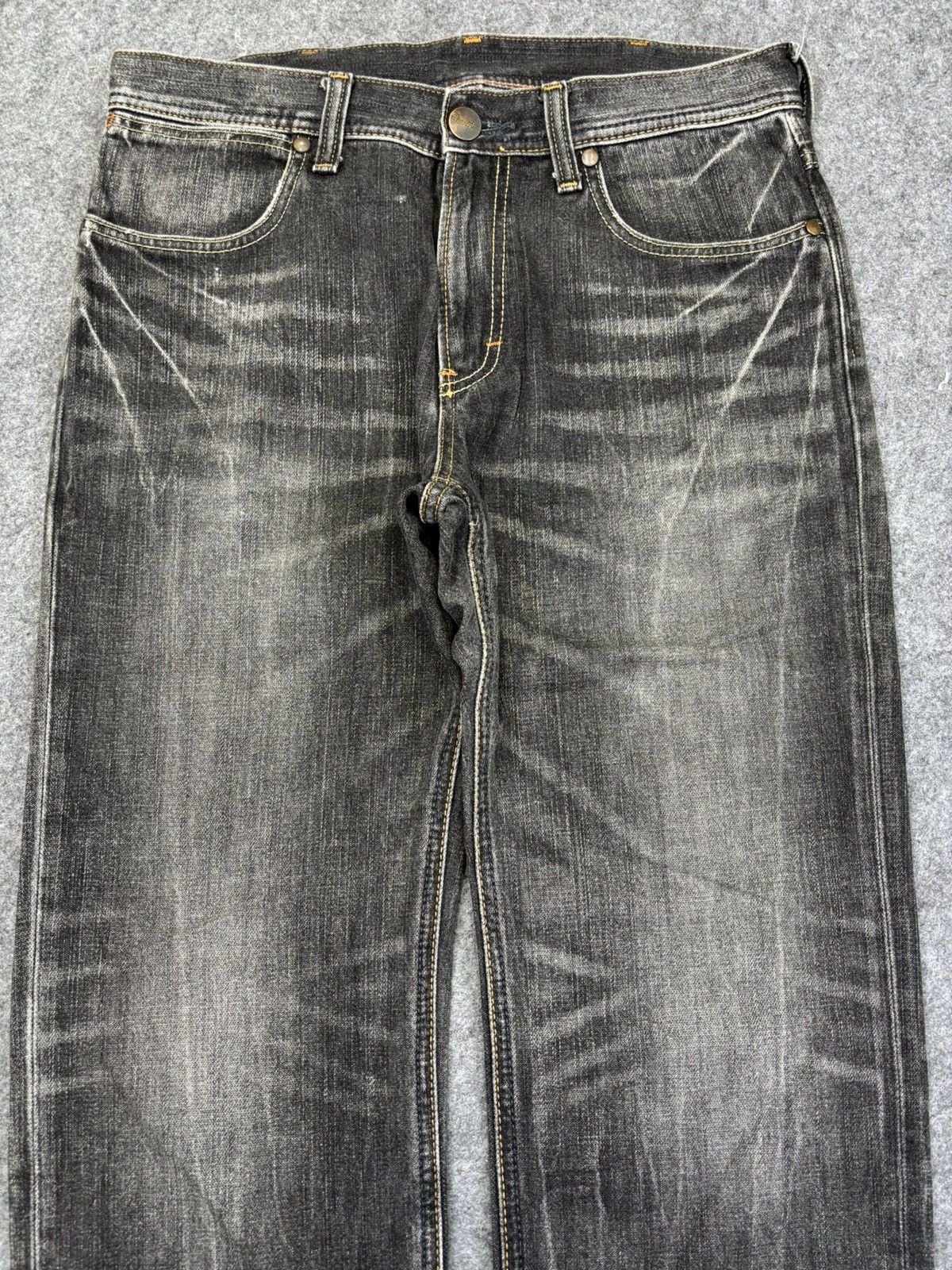 Wrangler 💥90s Style💥Vintage Wrangler Black Wash Fades Denim F866 Size US 32 / EU 48 - 3 Thumbnail