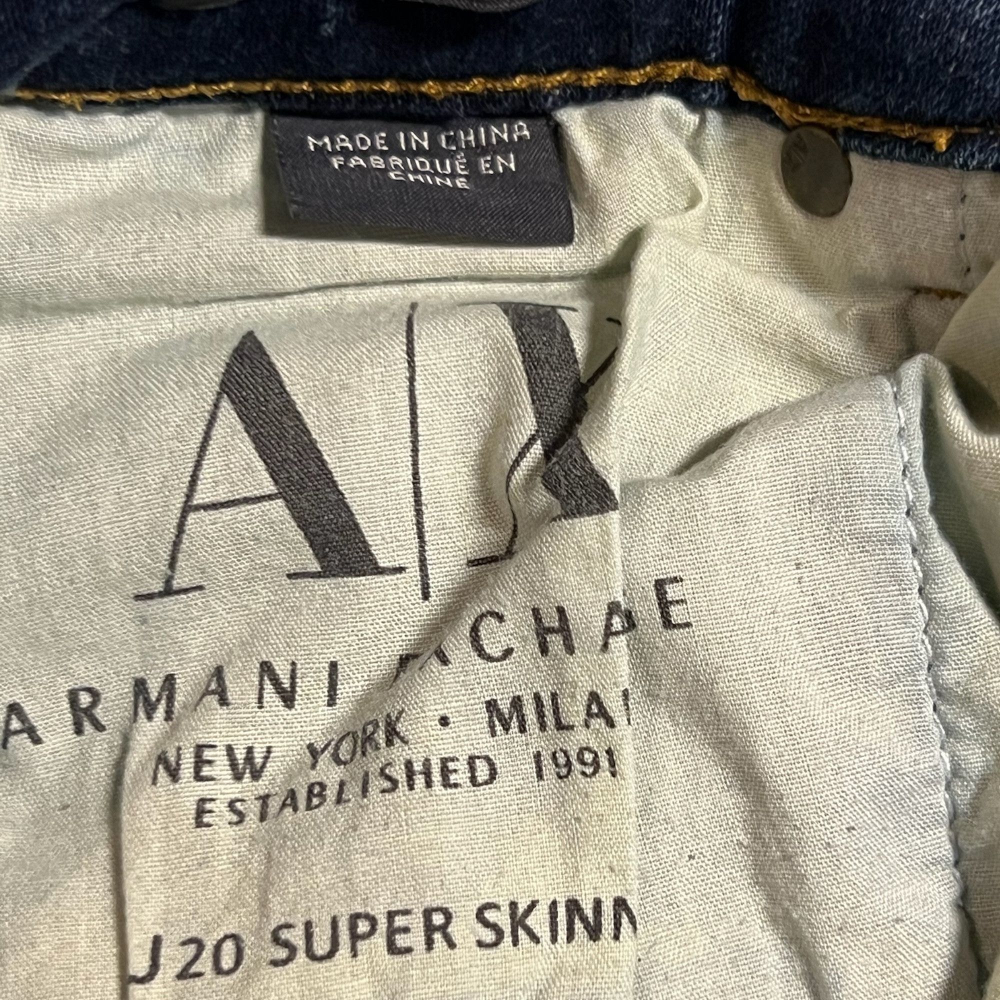 Armani Exchange Armani Exchange Womens Skinny Fit Denim Jeans Size 26 XXS Da Size 26" / US 2 / IT 38 - 6 Thumbnail