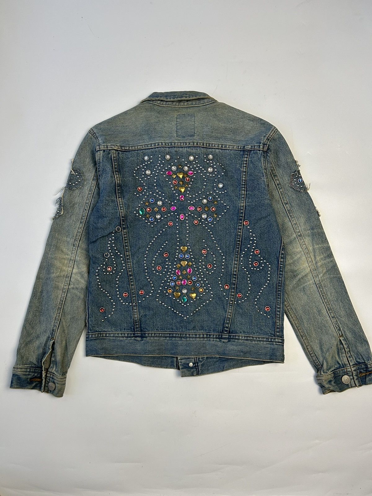 Joyrich JOY RICH BEDAZZLED DENIM JACKET Size M / US 6-8 / IT 42-44 - 3 Thumbnail