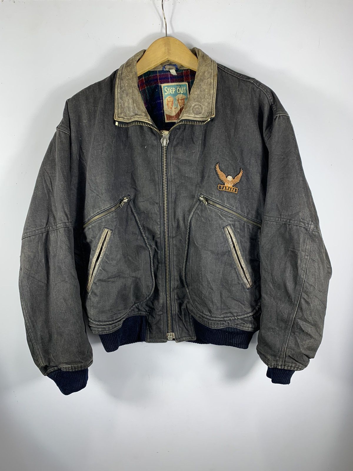 Yamaha Vintage Step Out Blanket Bomber Canpas Jacket Size US L / EU 52-54 / 3 - 1 Thumbnail