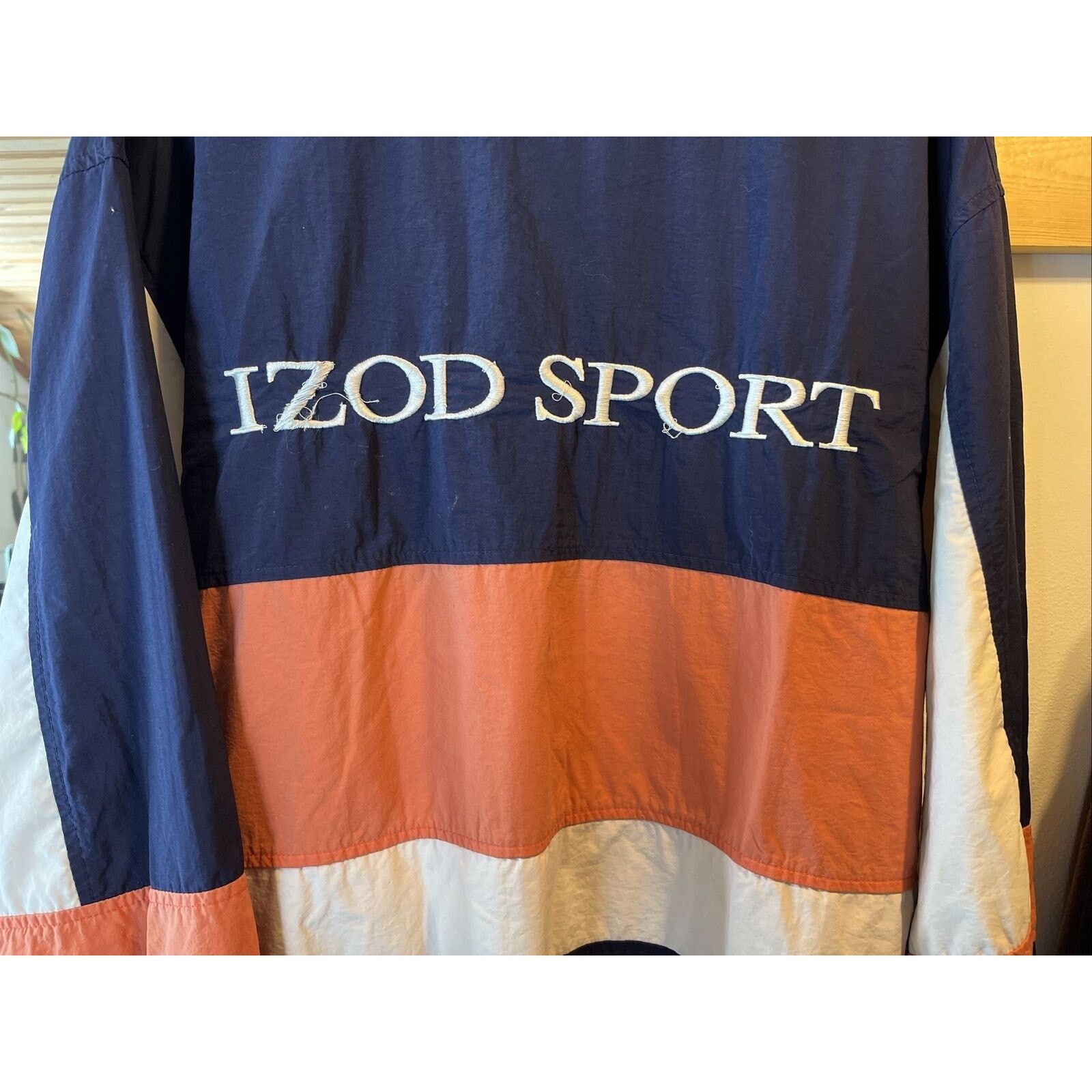 Izod Izod Sport VTG Men’s M Navy Blue Orange Pullover Sweatshirt Size US M / EU 48-50 / 2 - 6 Thumbnail