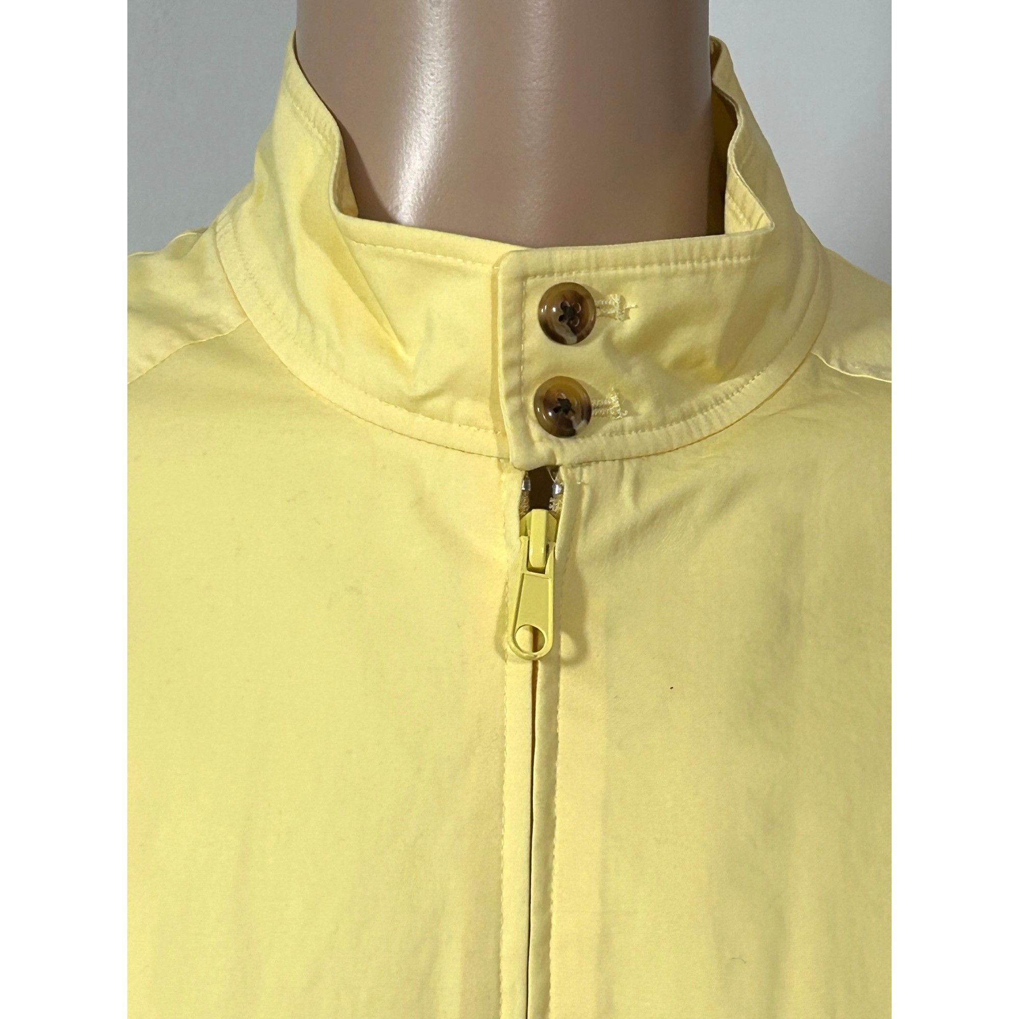 Club Room Club Room Men’s Bomber Jacket L Yellow Lightweight Mock Nec Size US L / EU 52-54 / 3 - 8 Thumbnail
